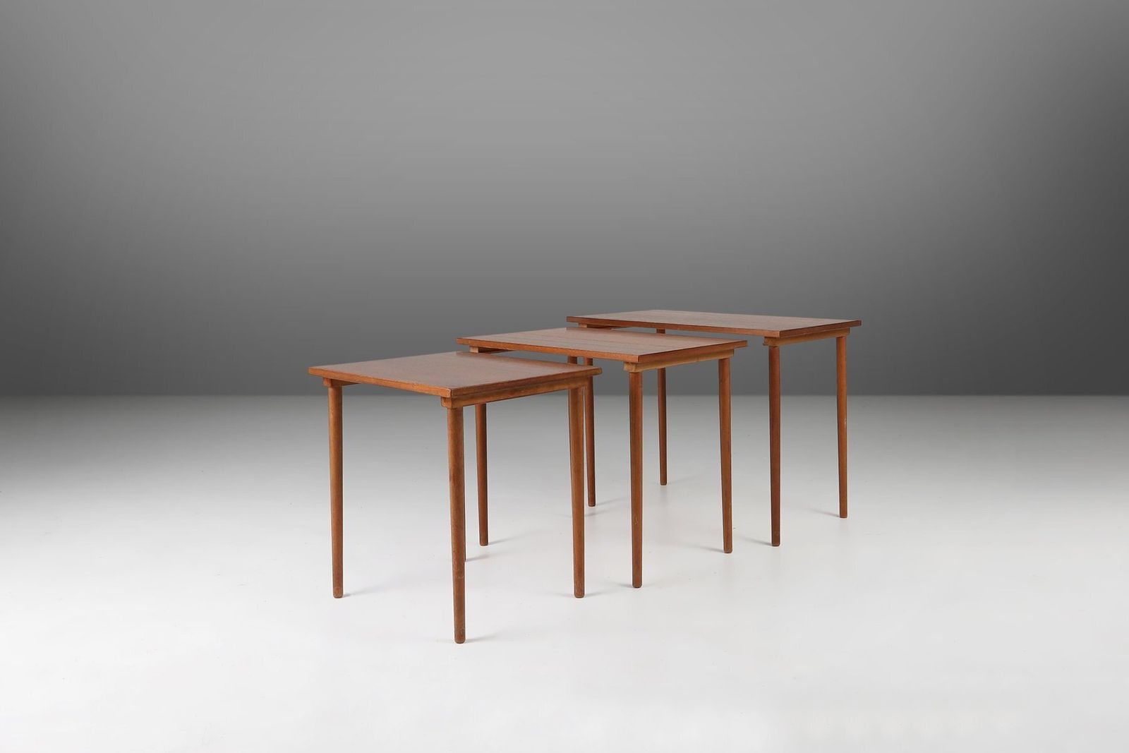 1350.0 Scandinavian Teak Nesting Tables, Denmark, 1960s, Set Of 3 photo