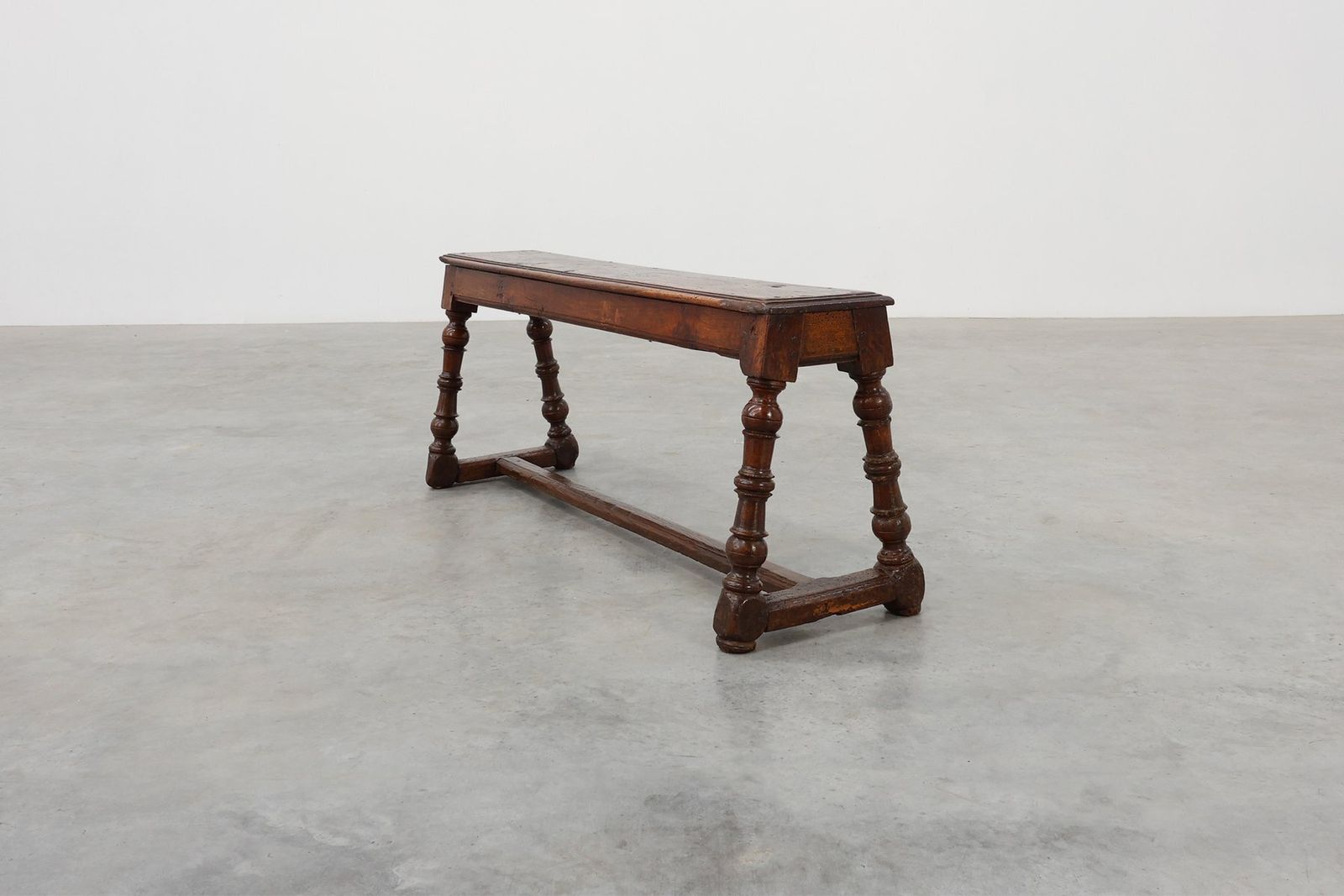 Antique English Oak Farmhouse Bench, United Kingdom, 1850s photo 2284.0