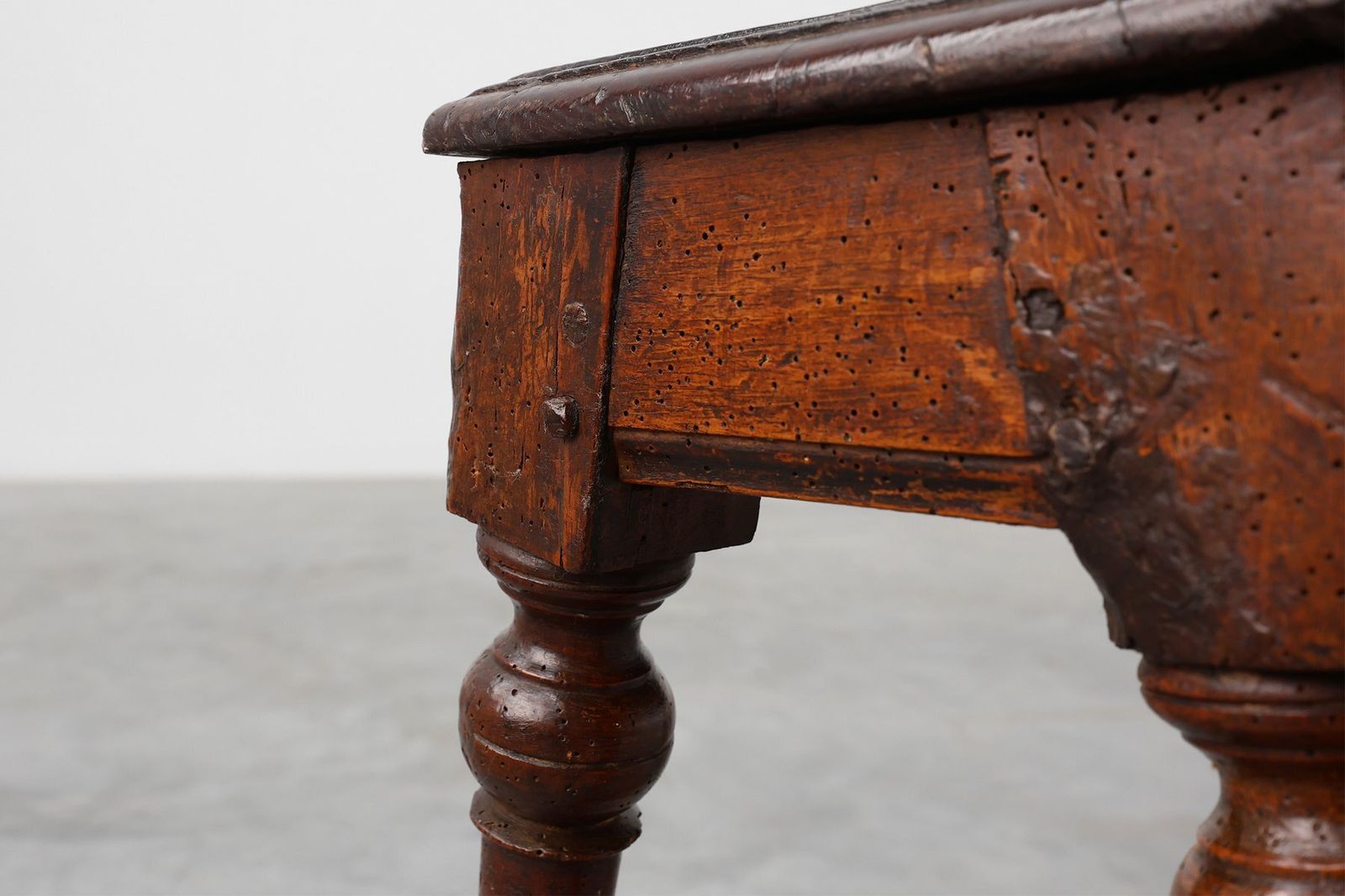 Antique English Oak Farmhouse Bench, United Kingdom, 1850s photo vinterior