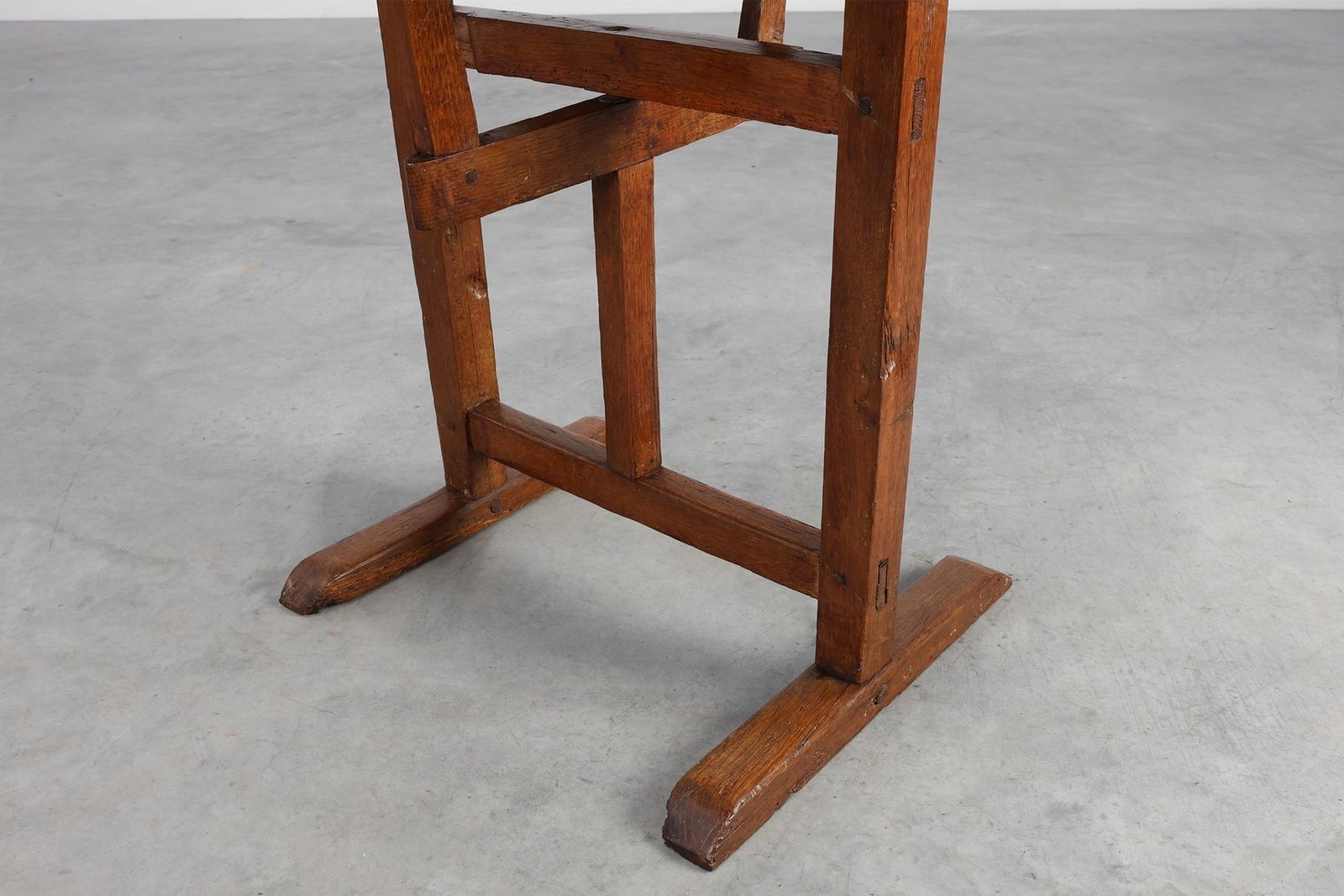 photo buy Antique Oak Tilt Top Side Table, France, 1800s