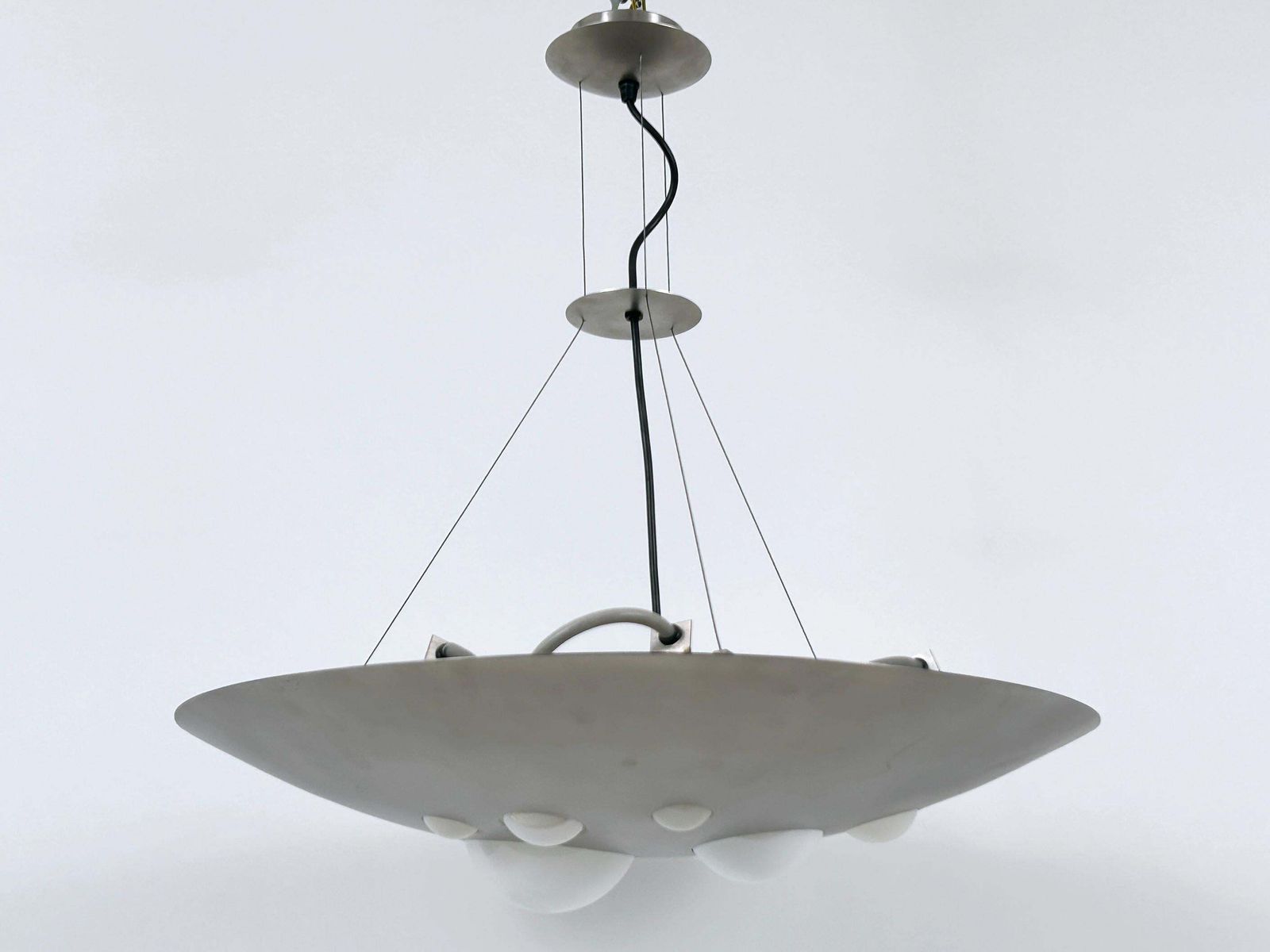 Rare Chandelier Or Pendant Lamp 1840 Lochschale By Vest Leuchten Austria 1980s photo for sale