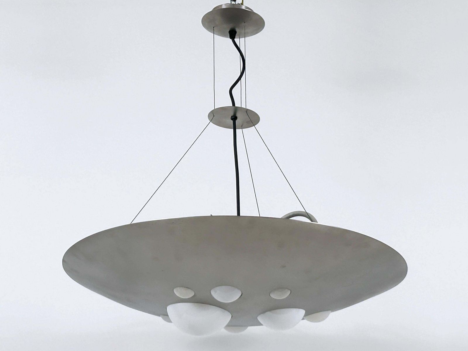 Rare Chandelier Or Pendant Lamp 1840 Lochschale By Vest Leuchten Austria 1980s photo vintage