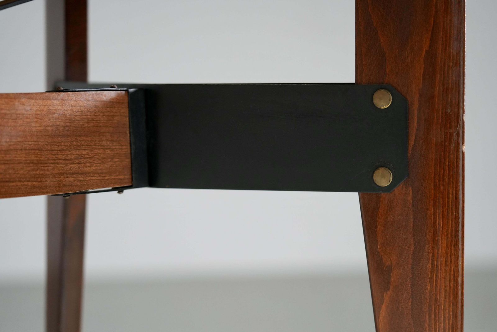 Carlo Ratti Dining Table In Wood And Metal, Italy, 1960's photo Furniture