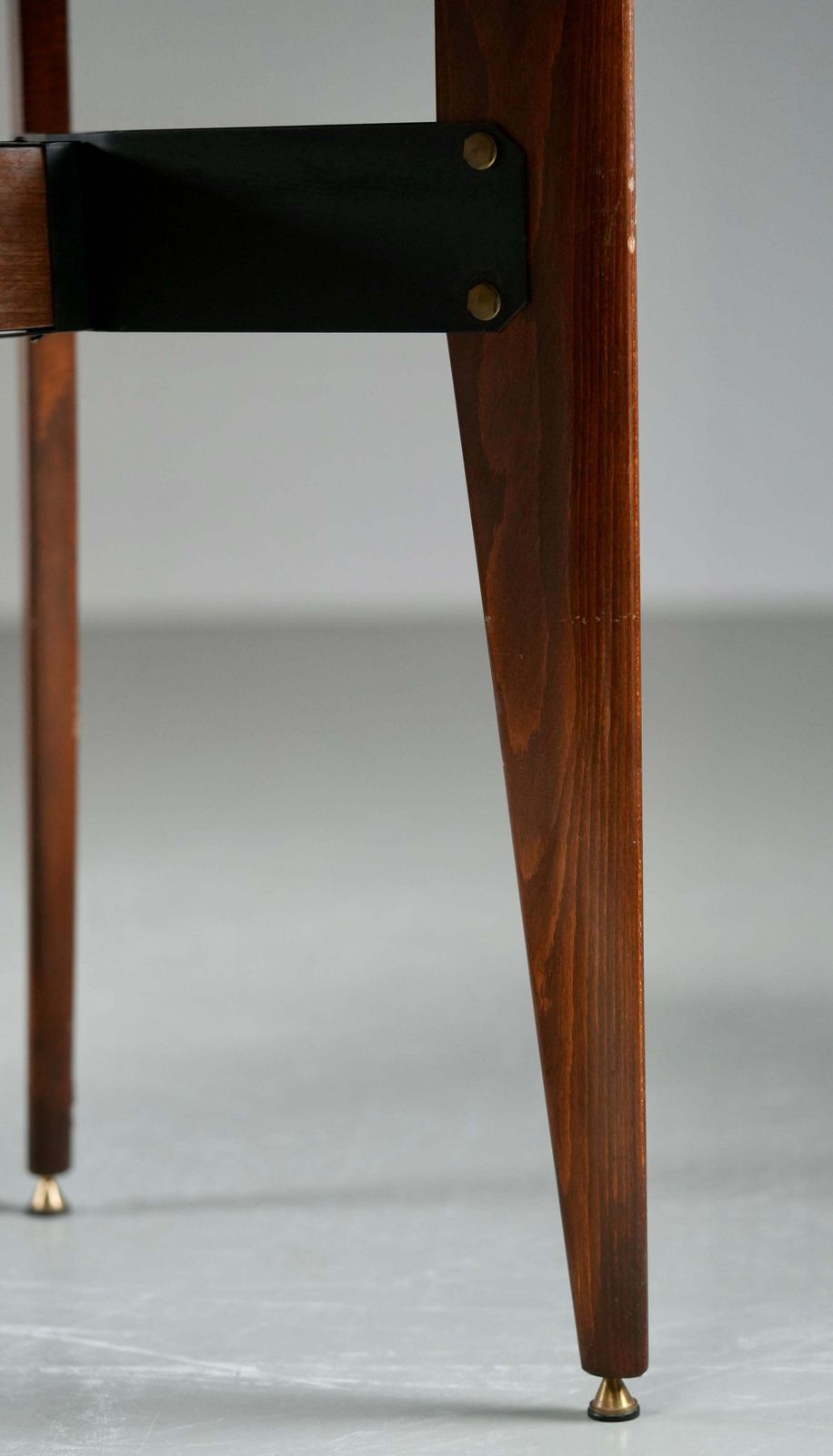 Carlo Ratti Dining Table In Wood And Metal, Italy, 1960's photo vintage