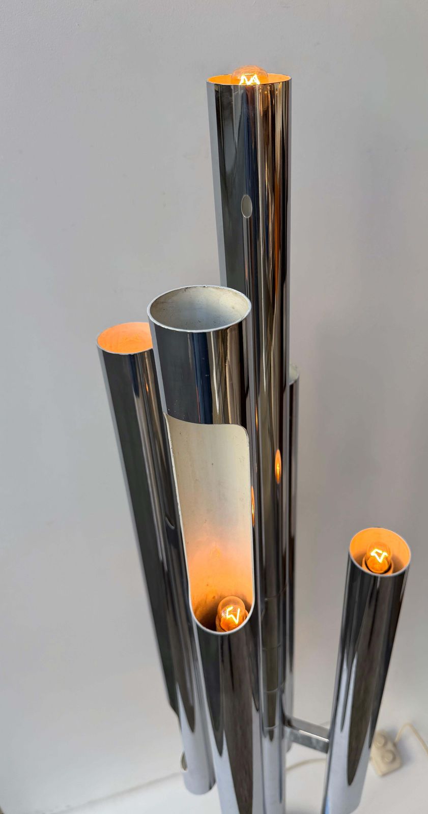 Floor Lamp Organ By Gaetano Sciolari, Italy, 1970s photo Lighting