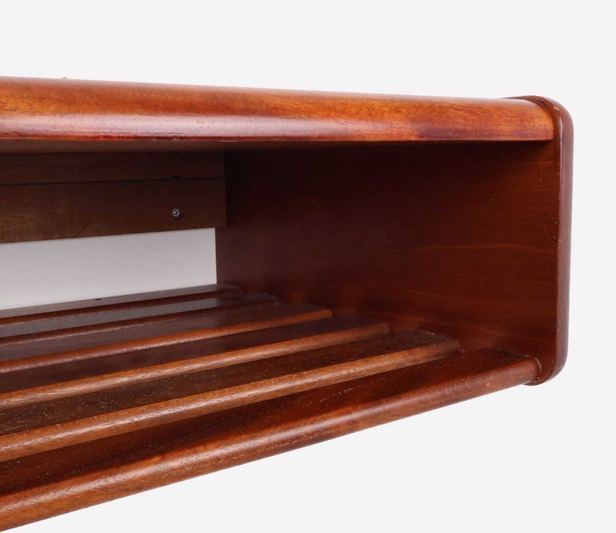photo for sale Vintage Floating Wooden Wall Bedside Tables, 1960s, Set Of 2
