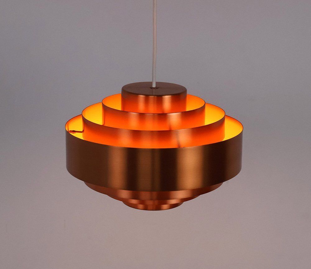 Ultra Pendant Lamp In Copper By Jo Hammerborg For Fog & Mørup, 1960s photo vintage