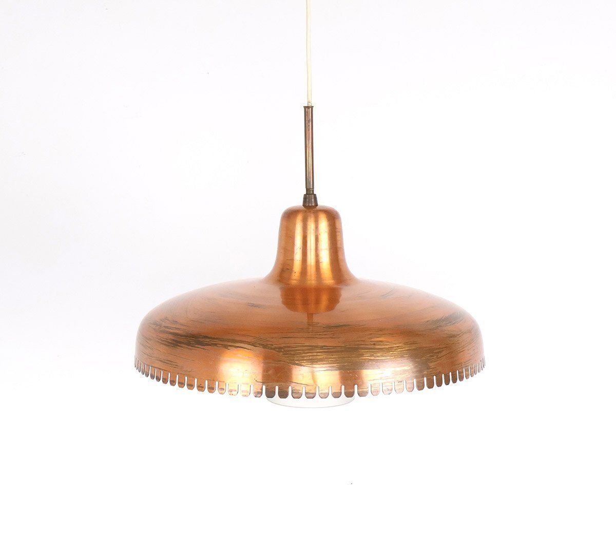 Vintage Copper And Glass Pendant Lamp By Jørn Utzon, 1940s photo buy