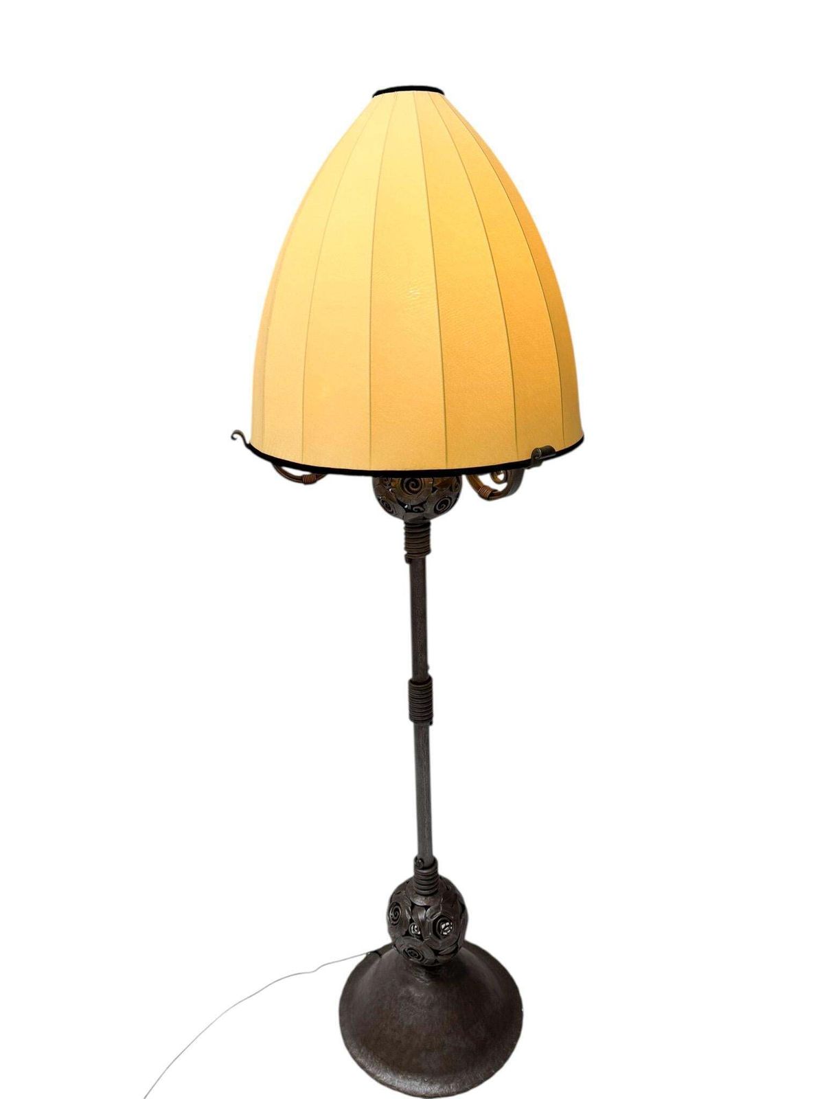 Art Deco Amsterdamse School Floor Lamp By Amsterdamsche Kunstsmederij, 1920s photo Lighting