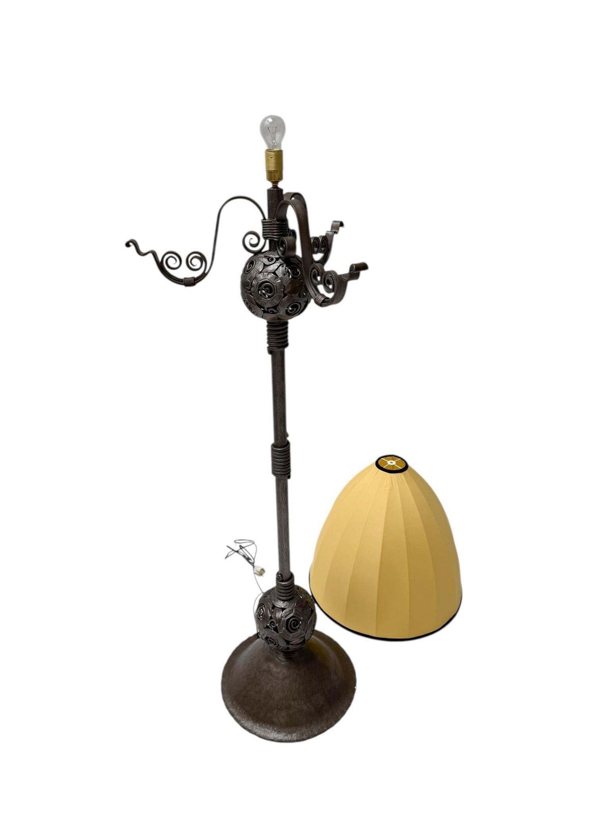 Art Deco Amsterdamse School Floor Lamp By Amsterdamsche Kunstsmederij, 1920s photo buy