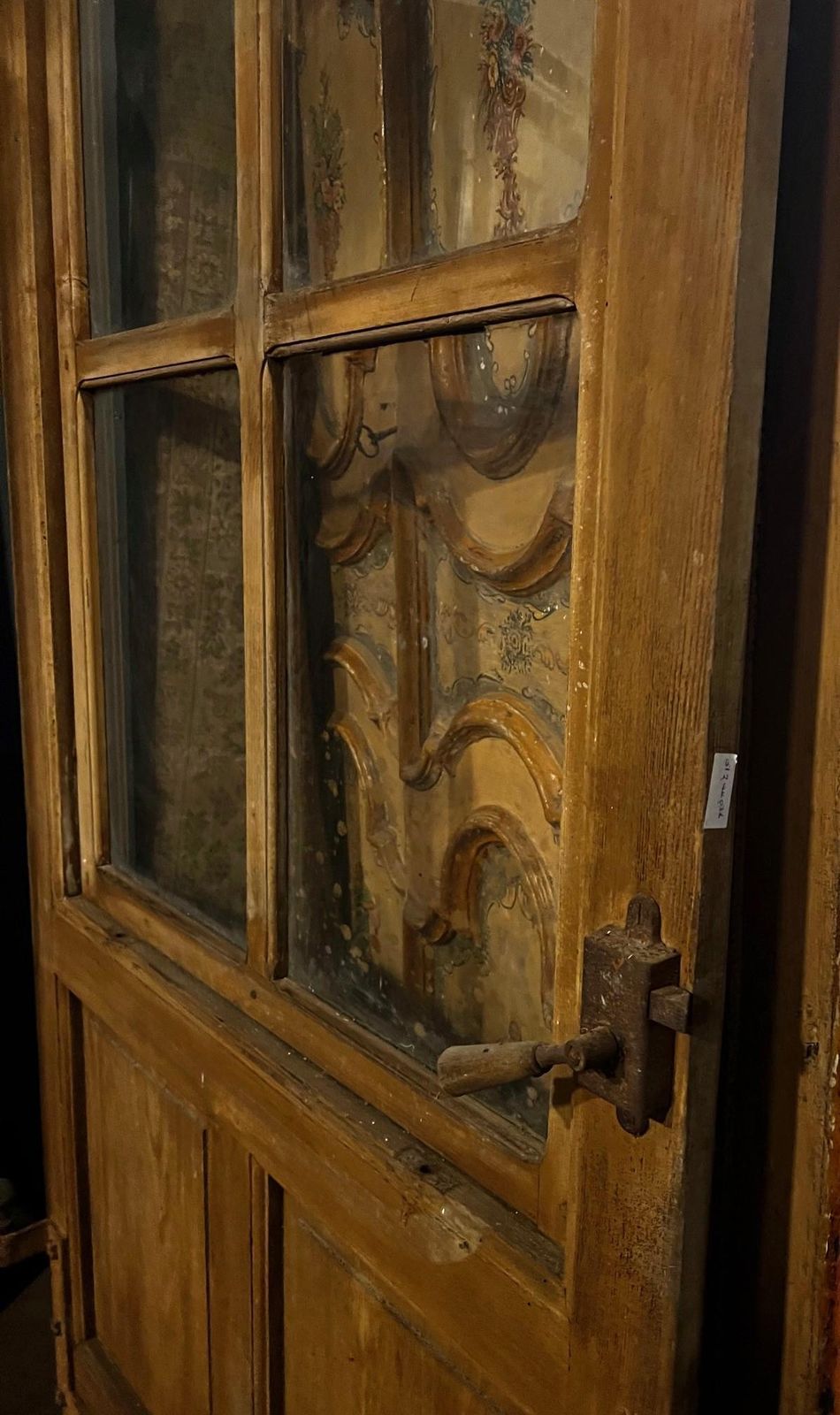 Single Leaf Glazed Interior Door With Opening Window, Italy photo for sale