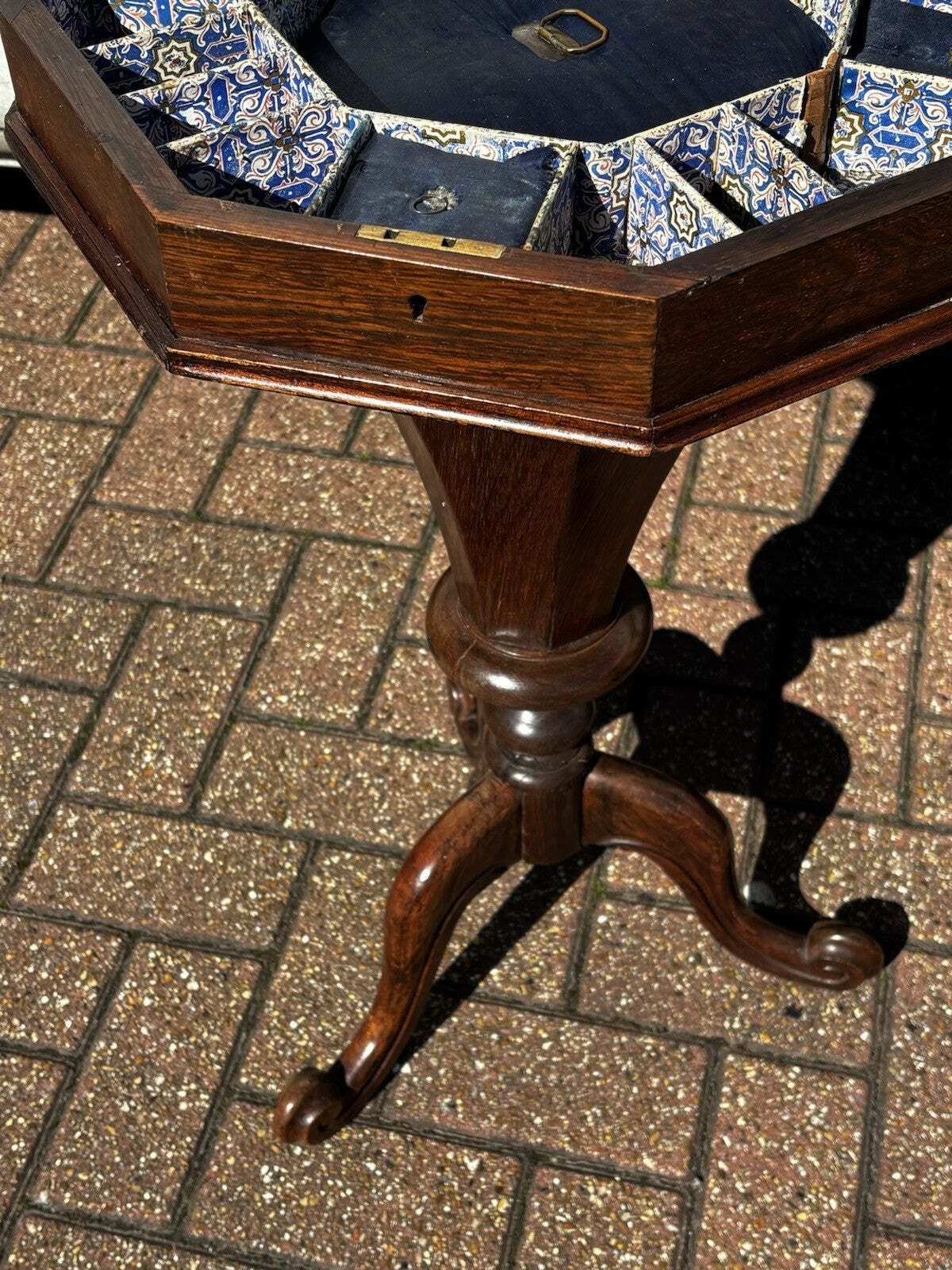 photo furniture Victorian Mahogany Chess Table & Work Box