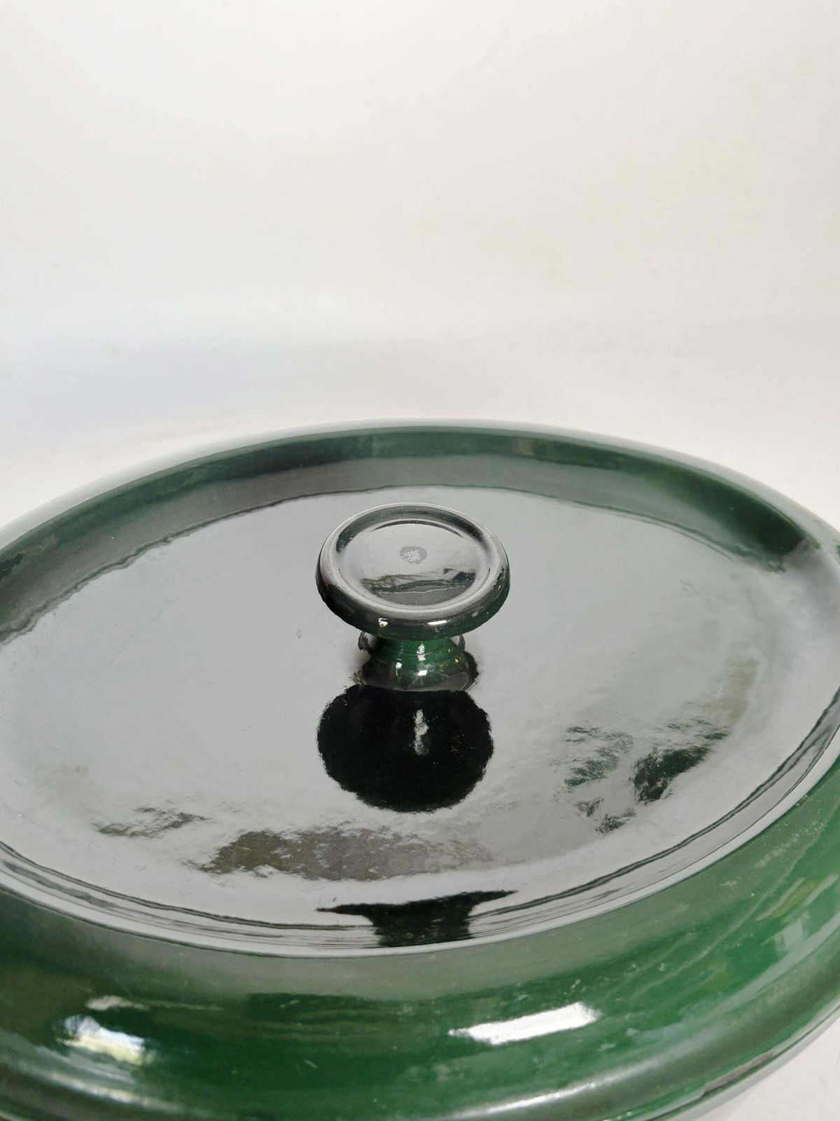 Green Cast Iron Casserole Dish, France, 1970 photo vinterior