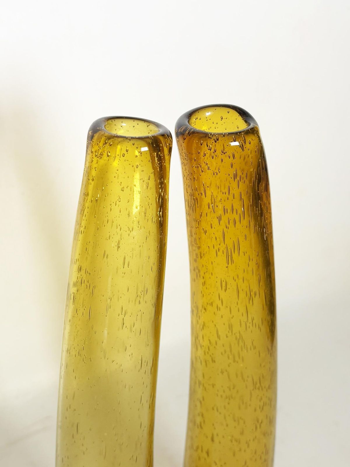 photo furniture Pair Of Vases From The Biot Factory In Art Glass, France, 1980