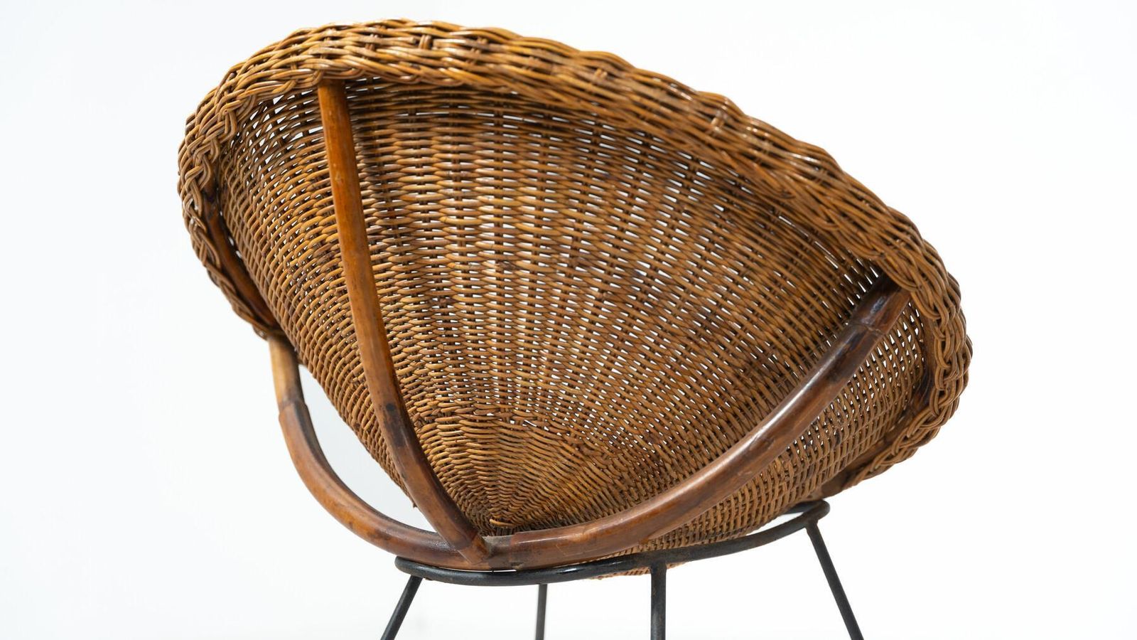 Mid Century Rattan Armchair   3 Available photo Furniture