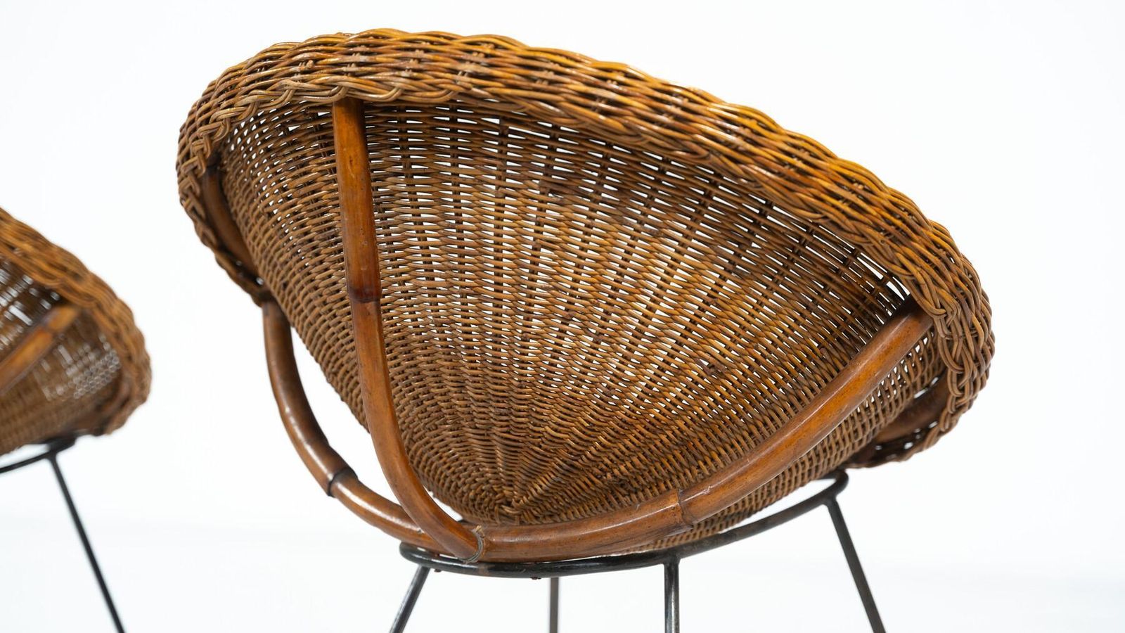 Mid Century Rattan Armchair   3 Available photo 623.0