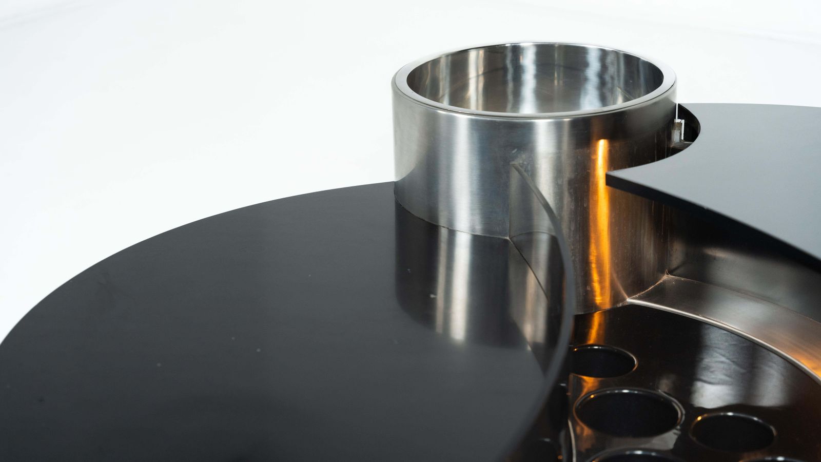 photo vintage Mid Century Modern Massimo Papiri Coffee Table By Mario Sabot, Italy, 1970s