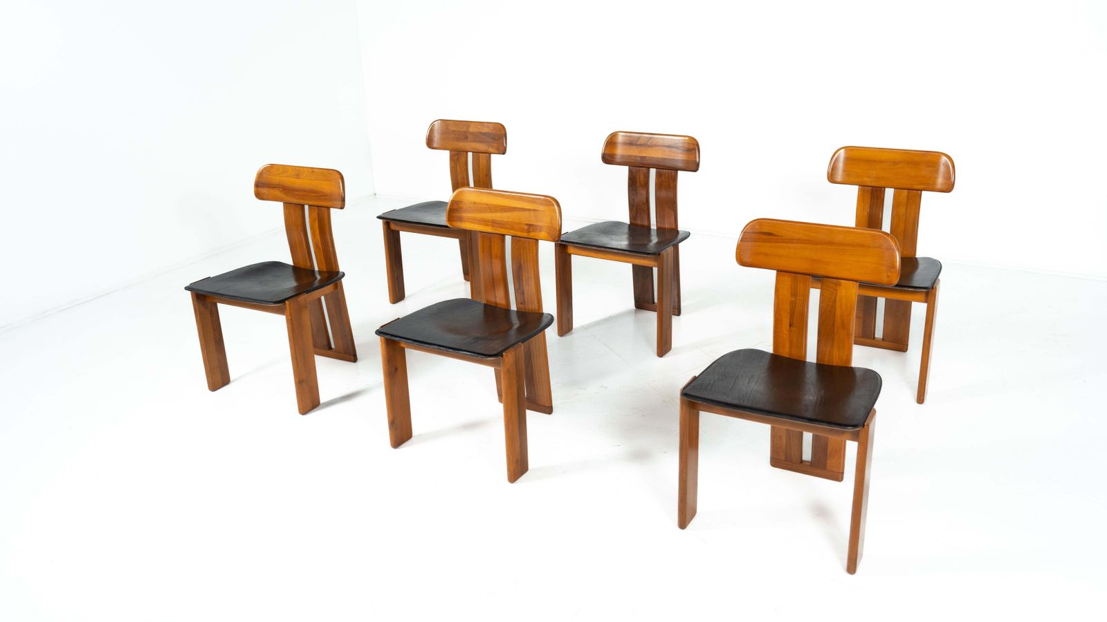 Set Of 6 " Sapporo" Chairs By Mario Marenco For Mobilgirgi, 1970s photo vintage