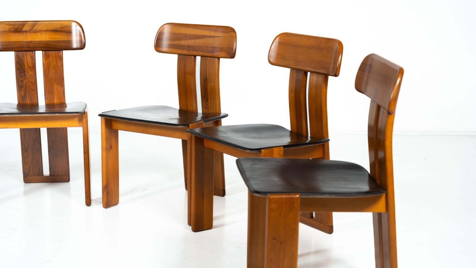 photo vinterior Set Of 6 " Sapporo" Chairs By Mario Marenco For Mobilgirgi, 1970s