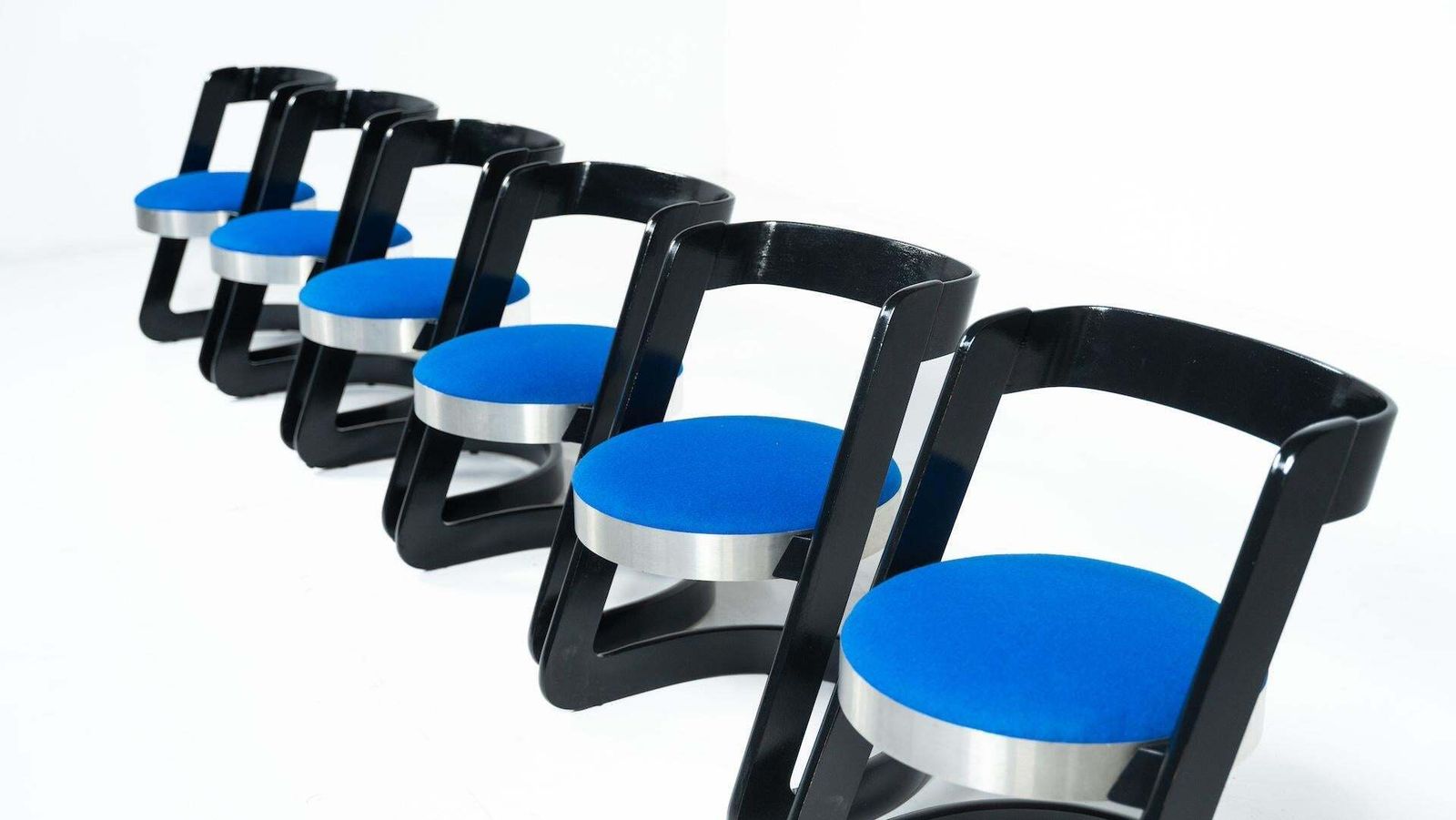 Set Of 6 Chairs By Willy Rizzo For Mario Sabot, Italy, 1970s   New Upholstery photo 7644.0