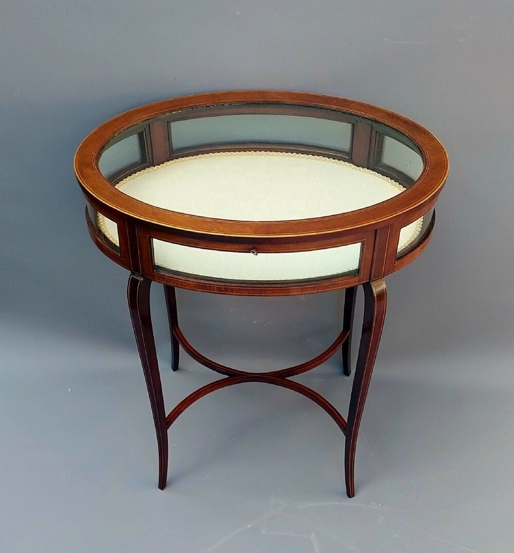 Edwardian Mahogany Bijouterie Display Table Vitrine photo furniture