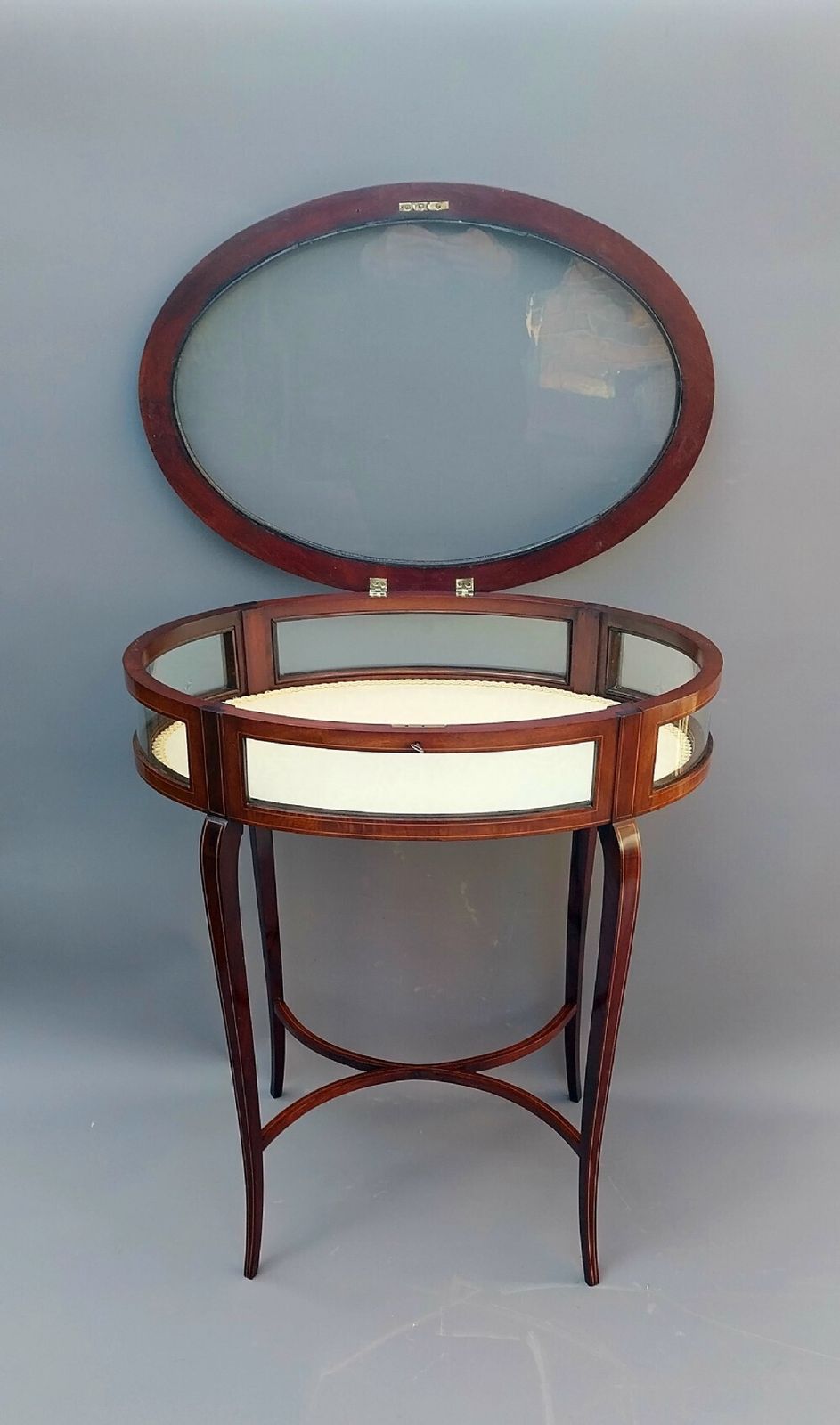 Edwardian Mahogany Bijouterie Display Table Vitrine photo buy
