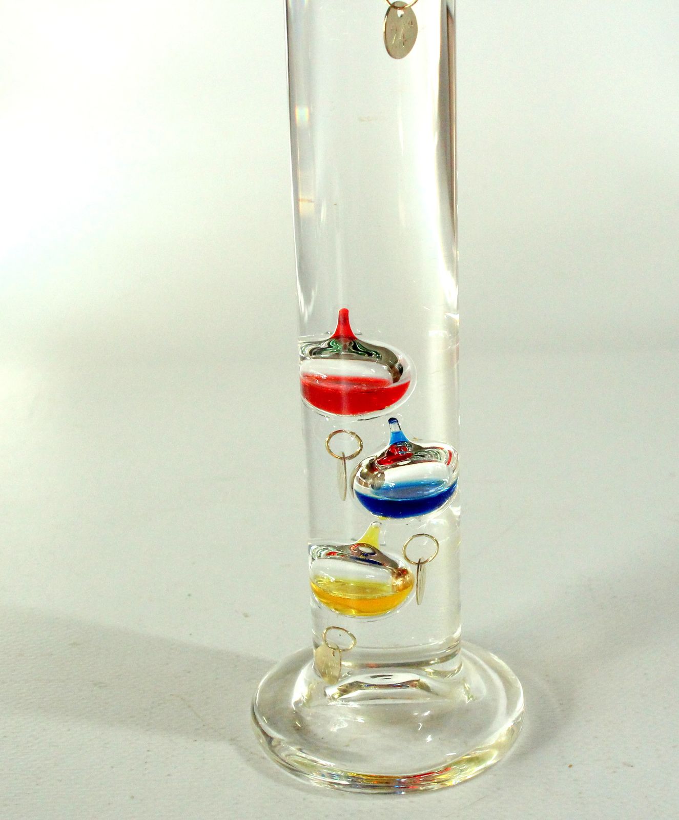 Galileo Glass Thermometer Handblown   Vintage photo Home Decor