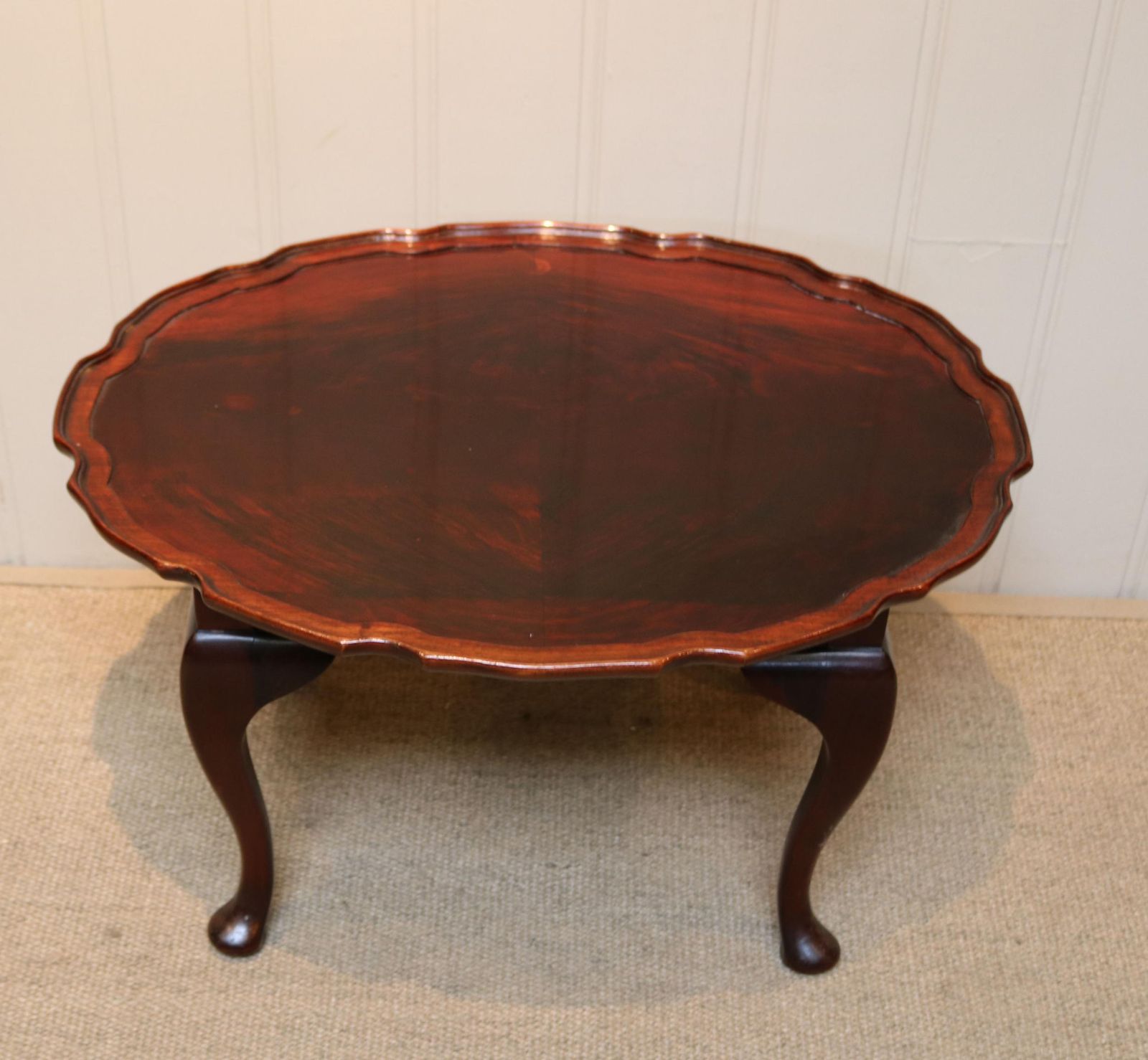 Low Mahogany Oval Table, 1930s