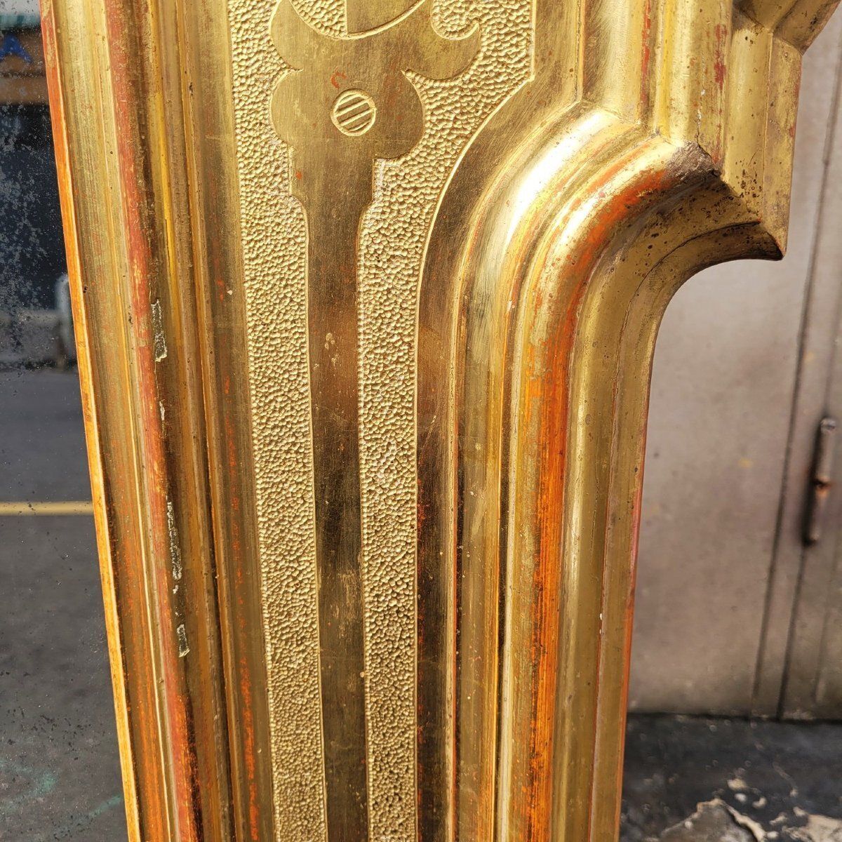 Large Mirror, 163cm High, In Gilded Wood, Italy, Mid 19th Century photo vinterior