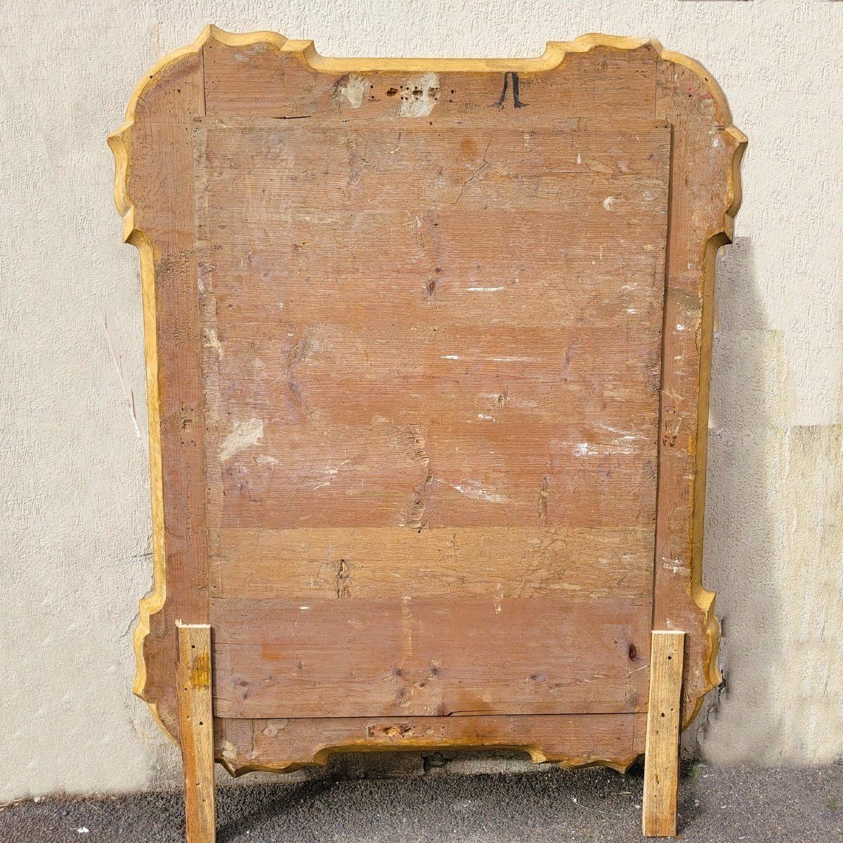 Home Decor Large Mirror, 163cm High, In Gilded Wood, Italy, Mid 19th Century photo
