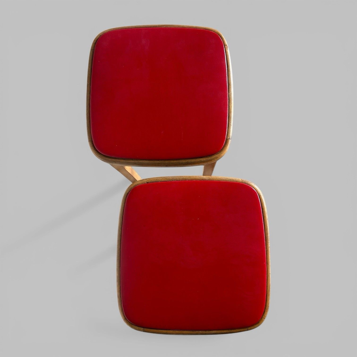 Pair Of 1960s Wooden Kitchen Stools – Vintage Utility Seating photo Furniture
