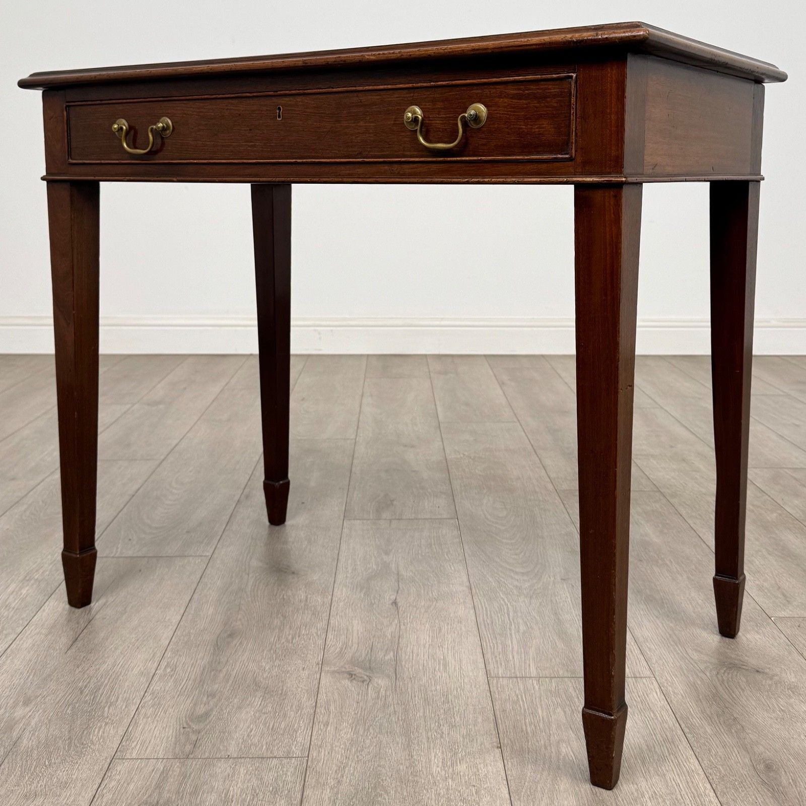 Antique 19th Century Georgian Style Writing Table In Mahogany ( Af 5367 ) photo furniture