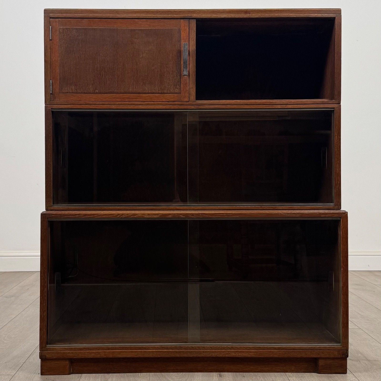 Antique 20th Century Glazed Oak Cabinet By Minty Ltd ( Af 5363 ) photo furniture