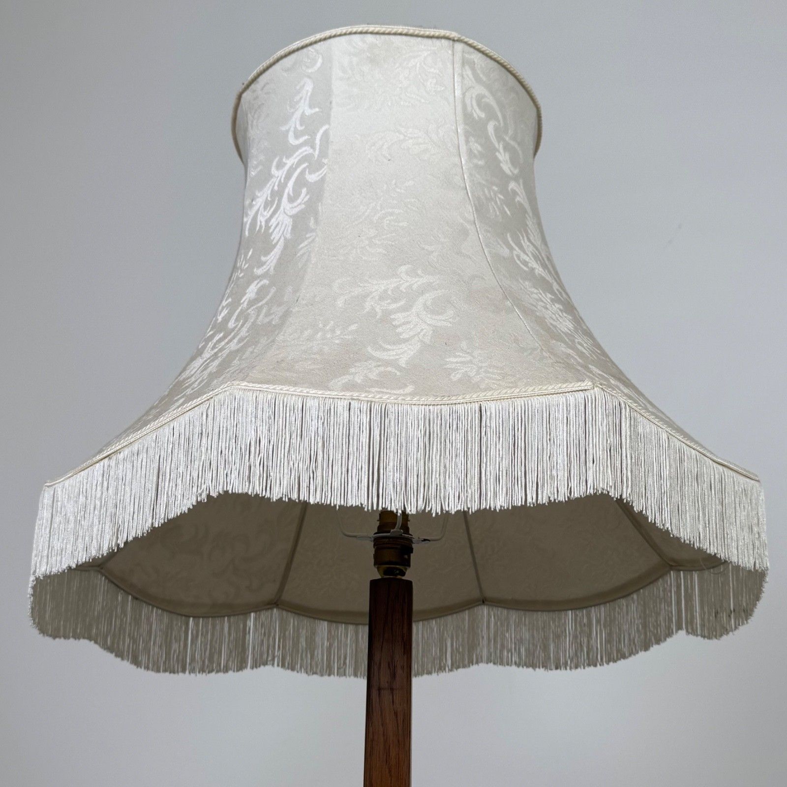 Antique 20th Century Arts & Crafts Floor Standing Lamp In Oak ( Af 5356 ) photo Lighting