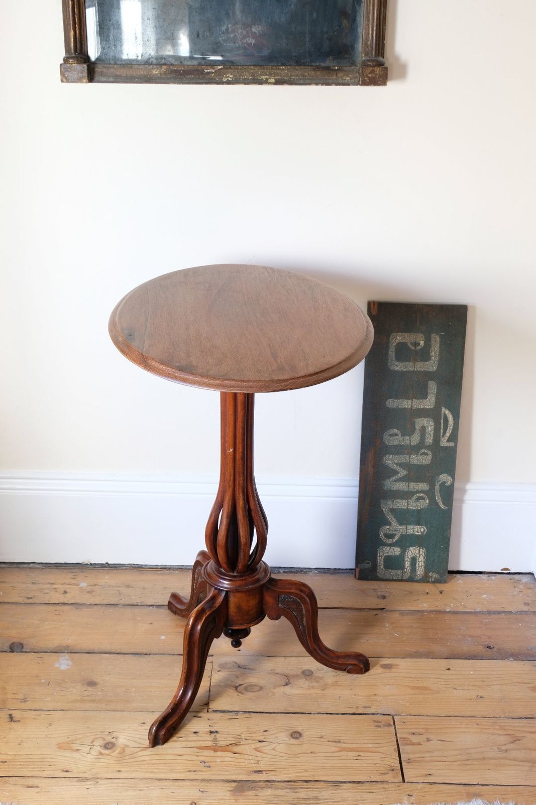 photo buy Late Victorian Mahogany Oval Tilt Top Tripod Table
