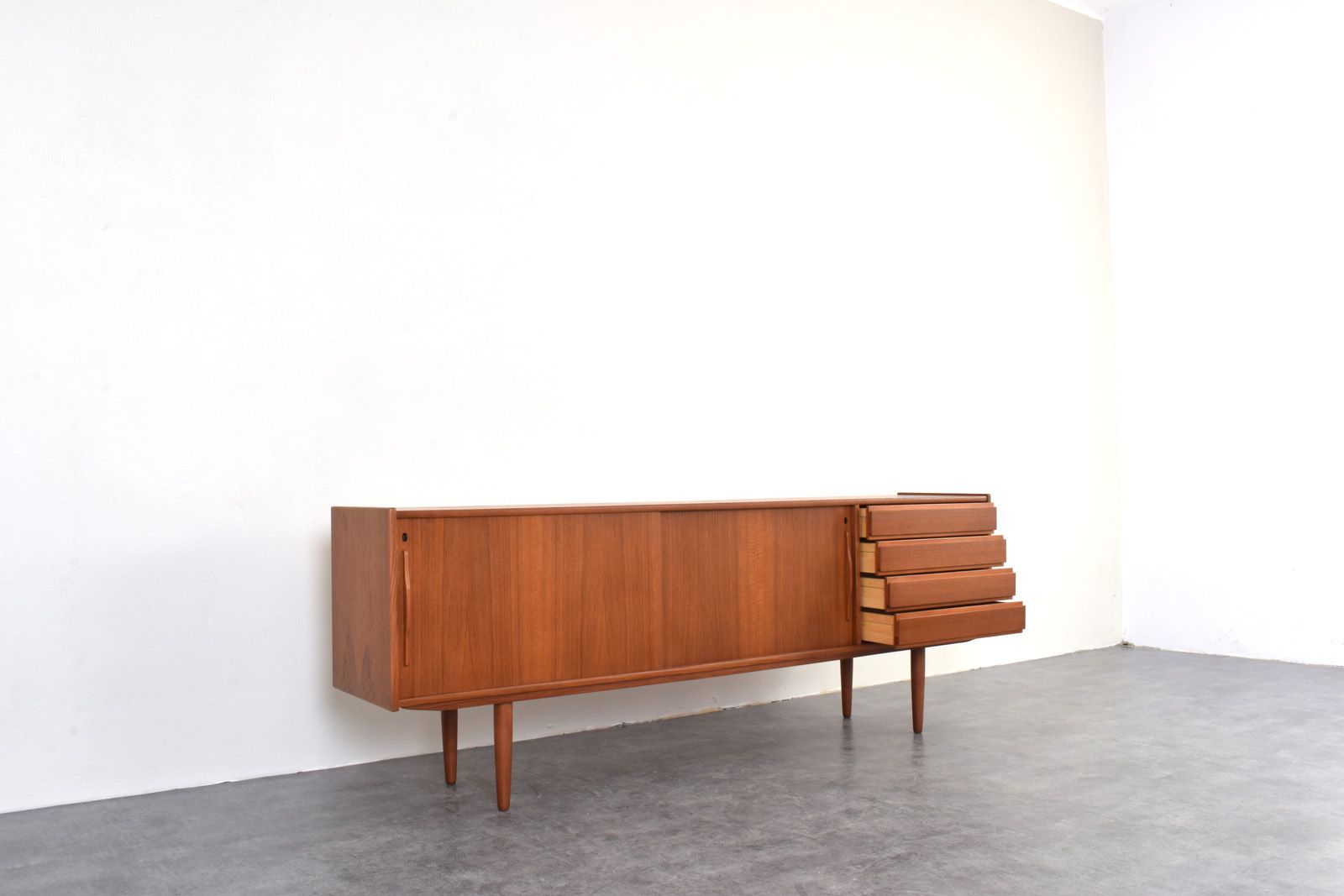 Furniture Mid Century Danish Teak Sideboard, 1960s. photo