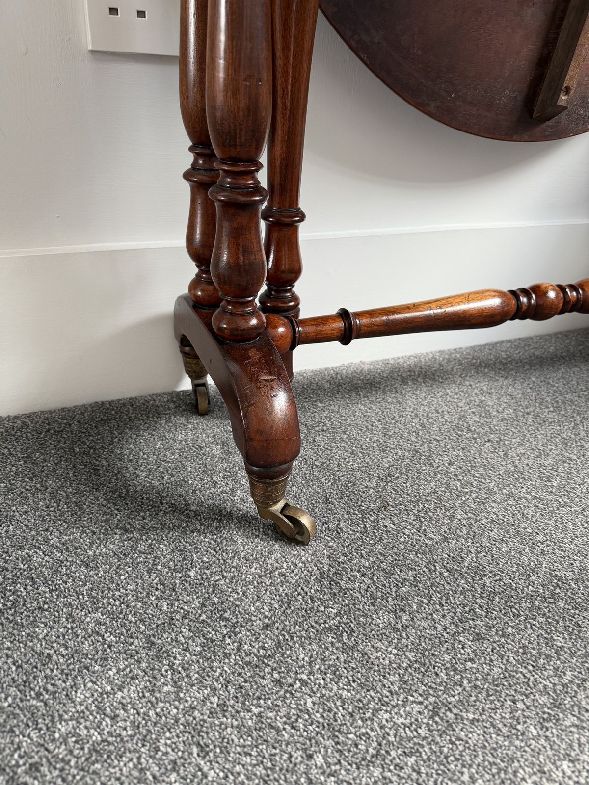 Burr Walnut Sutherland Drop Leaf Table photo Furniture