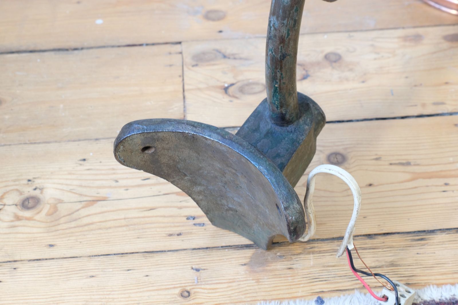 photo buy 1930s Revo Of Tipton Cast Iron & Copper Swan Neck Street Lamp