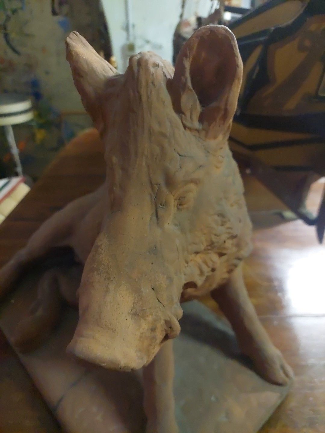 Art Antique Terracotta Sculpture By Pietro Tacca Porcellino Florence photo