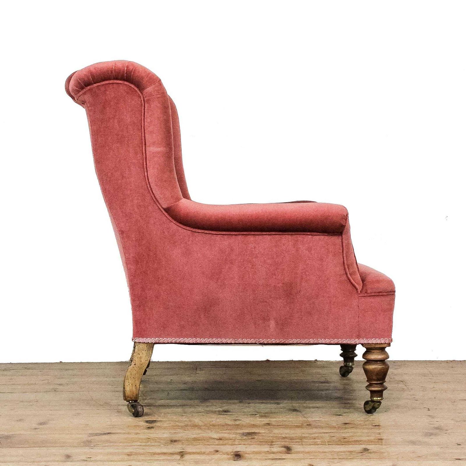 Antique Upholstered Wingback Chair | Antique Armchair | Antique Seating | Victorian Antiques | Victorian Armchair (M 6760) photo vinterior