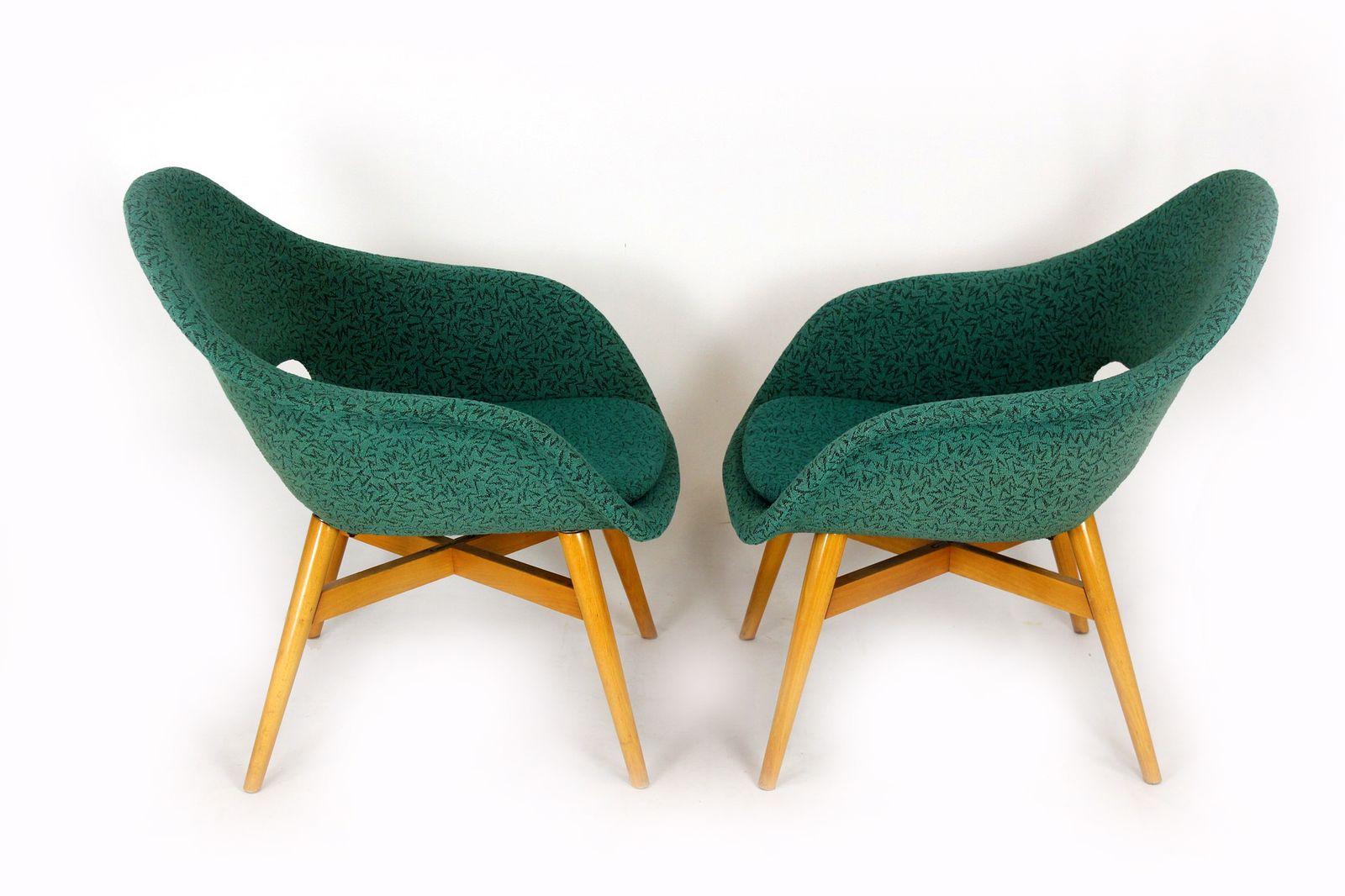 photo furniture Pair Of 1960s Miroslav Navrátil Armchairs For Tatra Nábytok, Very Good Original Condition