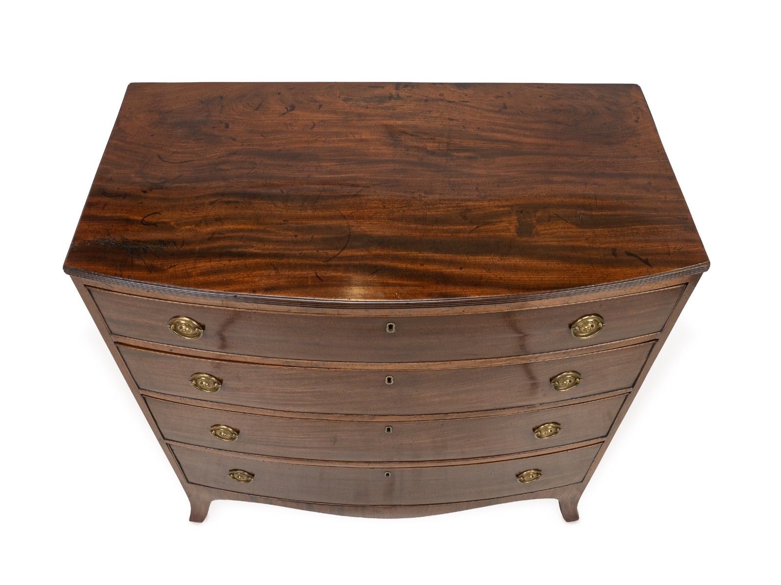 Regency Mahogany Bow Front Chest Of Drawers, English, C.1800–1820 photo 895.0