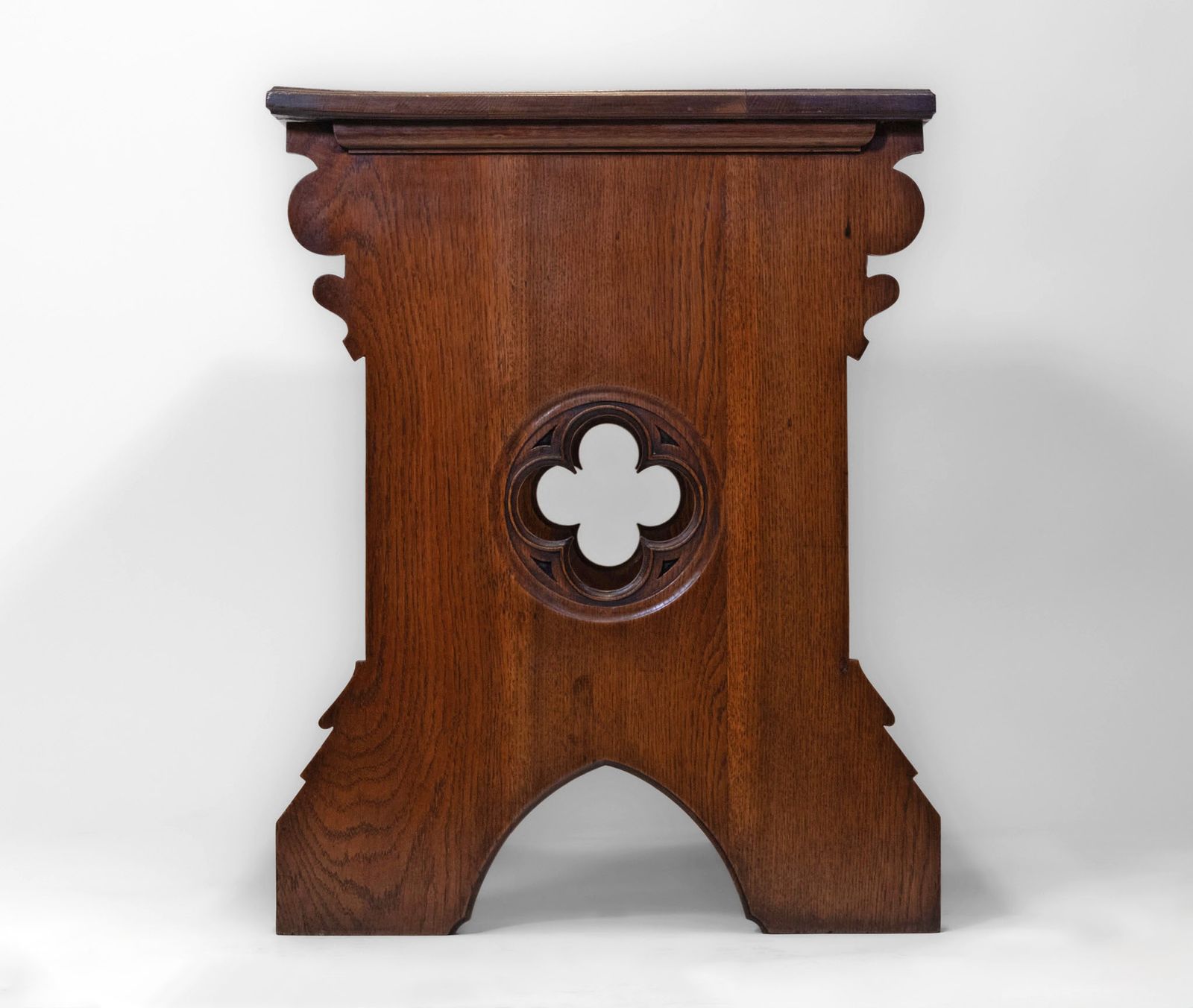Late 19th Century Gothic Revival Oak Two Drawer Desk Writing Table photo for sale