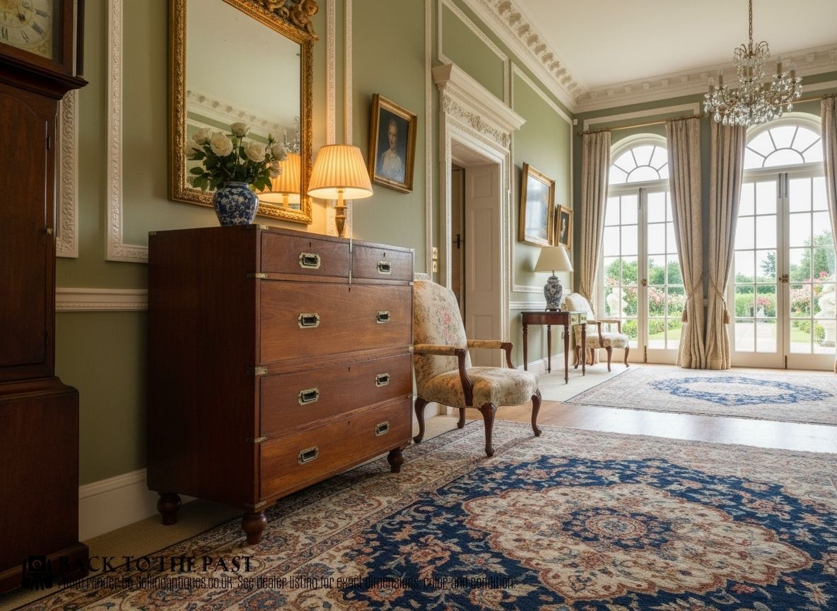 Victorian Teak Military Chest By Army & Navy photo furniture