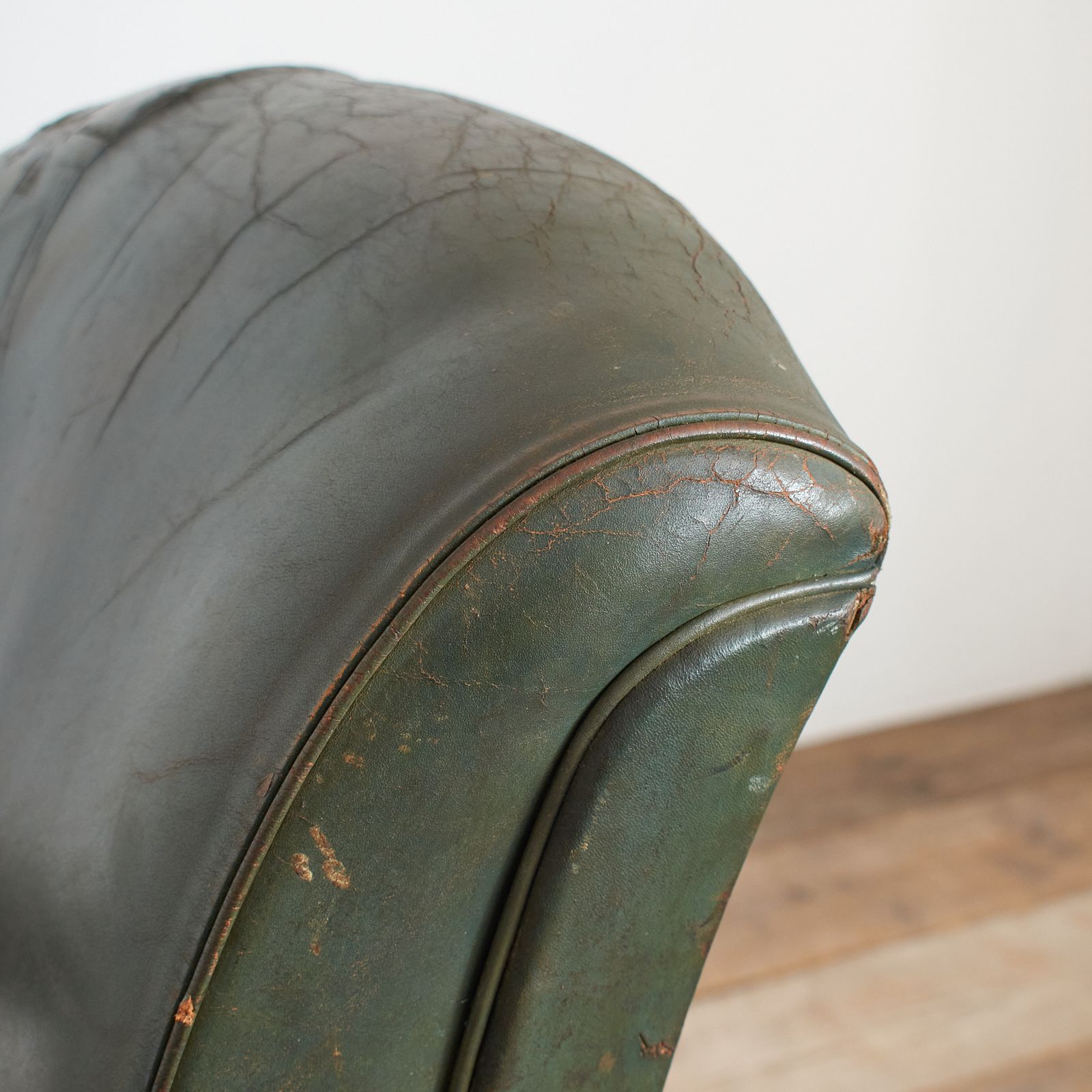 photo for sale Antique Us Military Leather Swivel Office Desk Chair