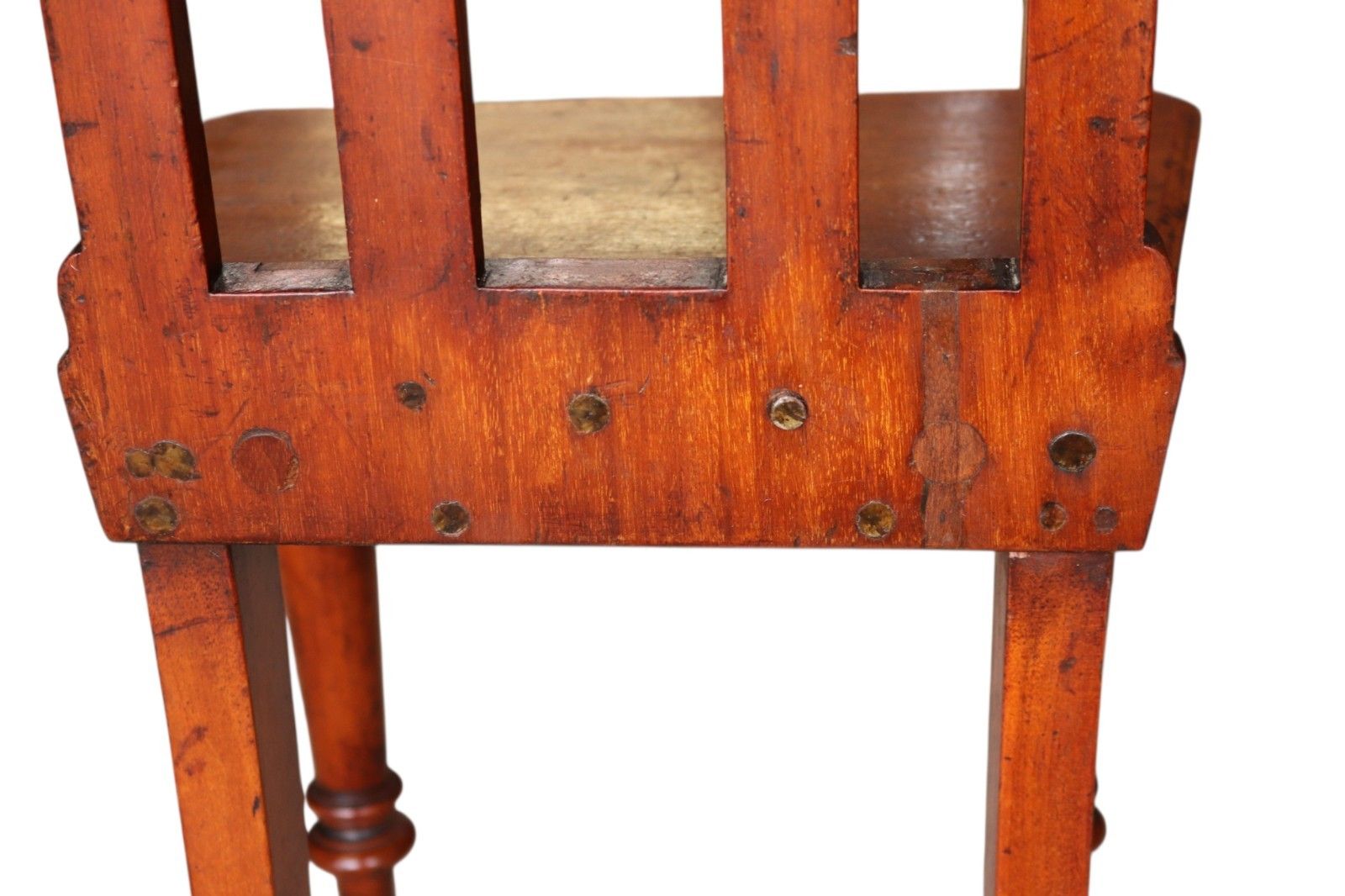 photo for sale Pair Of Antique Mahogany Pugin Style Carved Gothic Steeple Back Hall Chairs