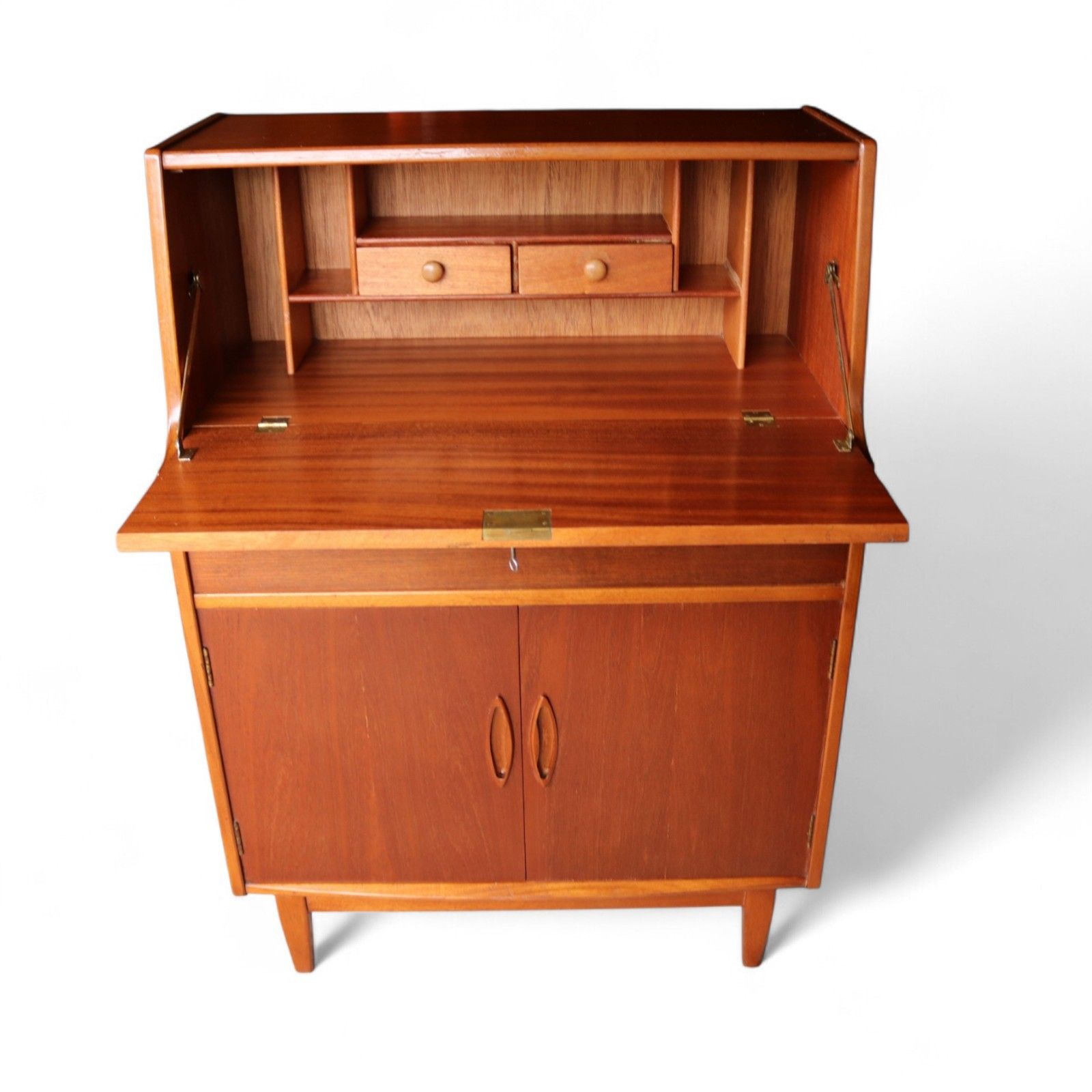 photo buy Mid Century Jentique Teak Writing Bureau 1960s