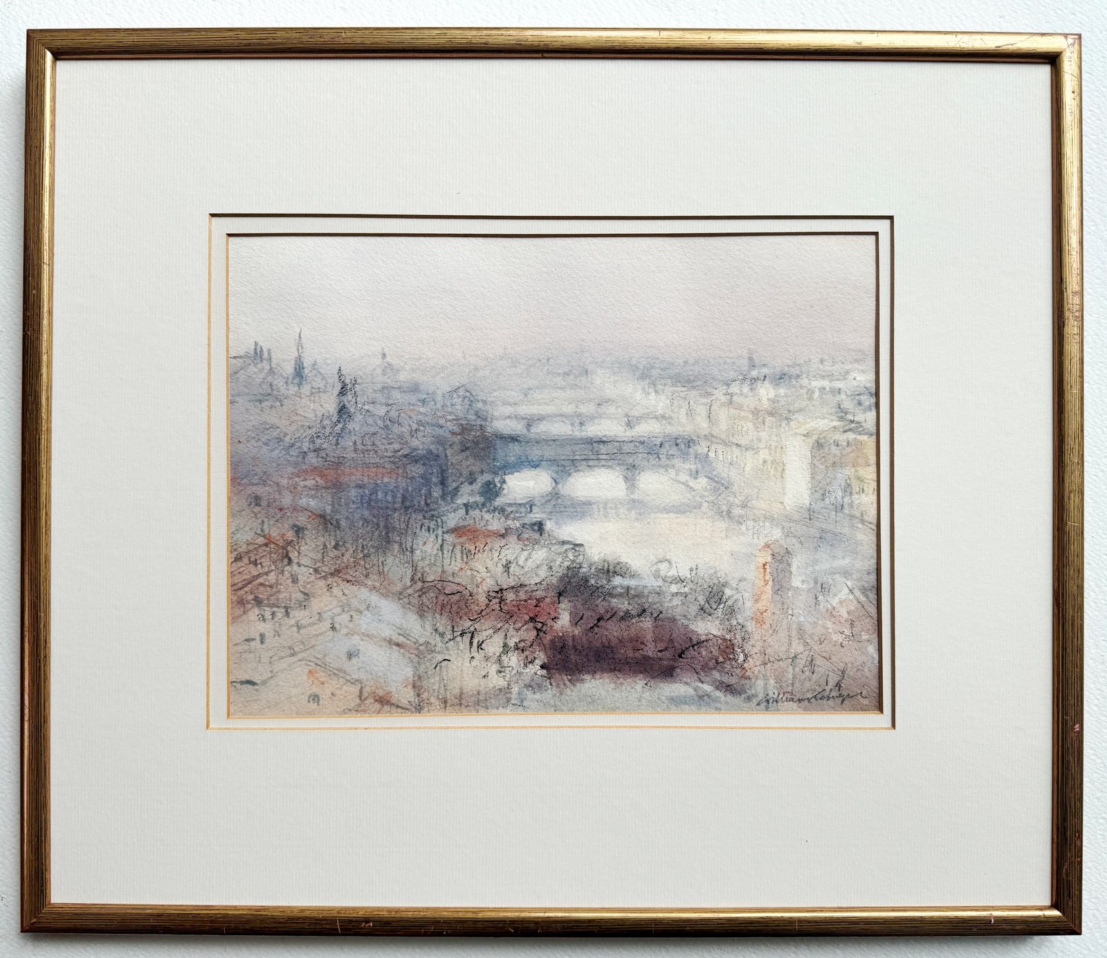 William Selwyn (Welsh B.1933)   Original Signed Watercolour   'Florence'