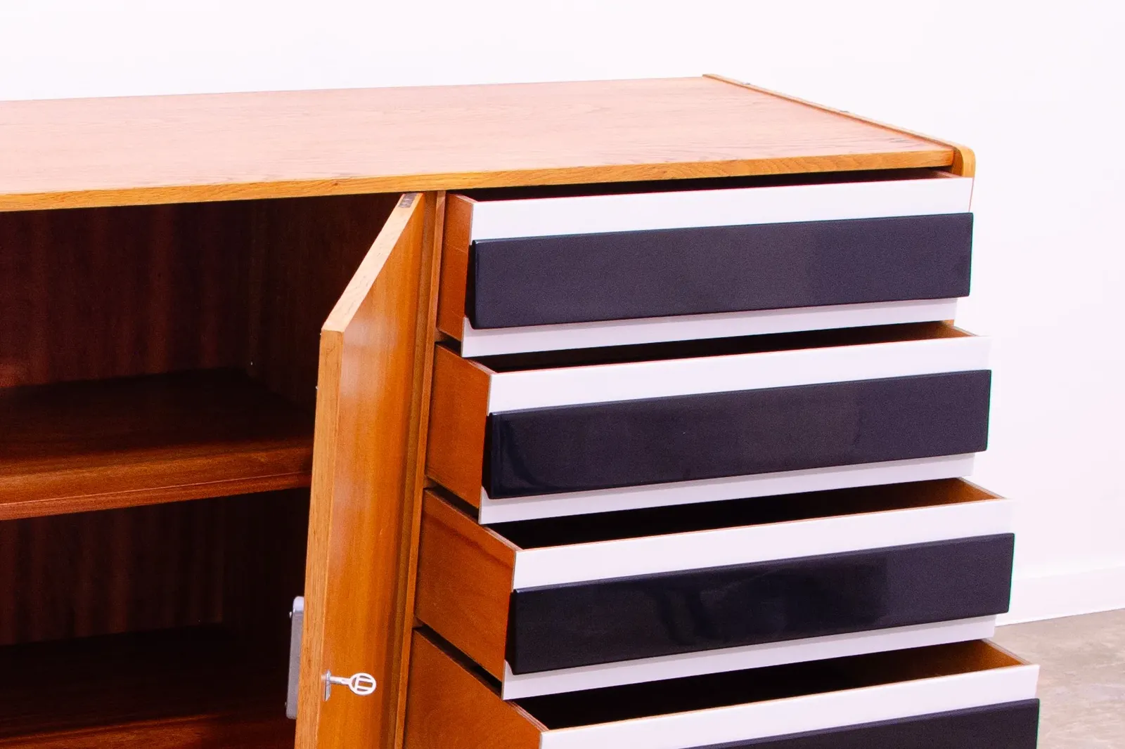 1510.0 Mid Century U 460 Sideboard By Jiri Jiroutek For Interior Praha, Czechoslovakia photo