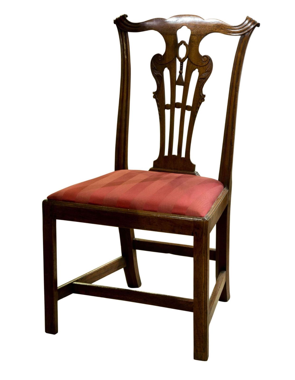Geo III Carved Walnut Chair, 1700s